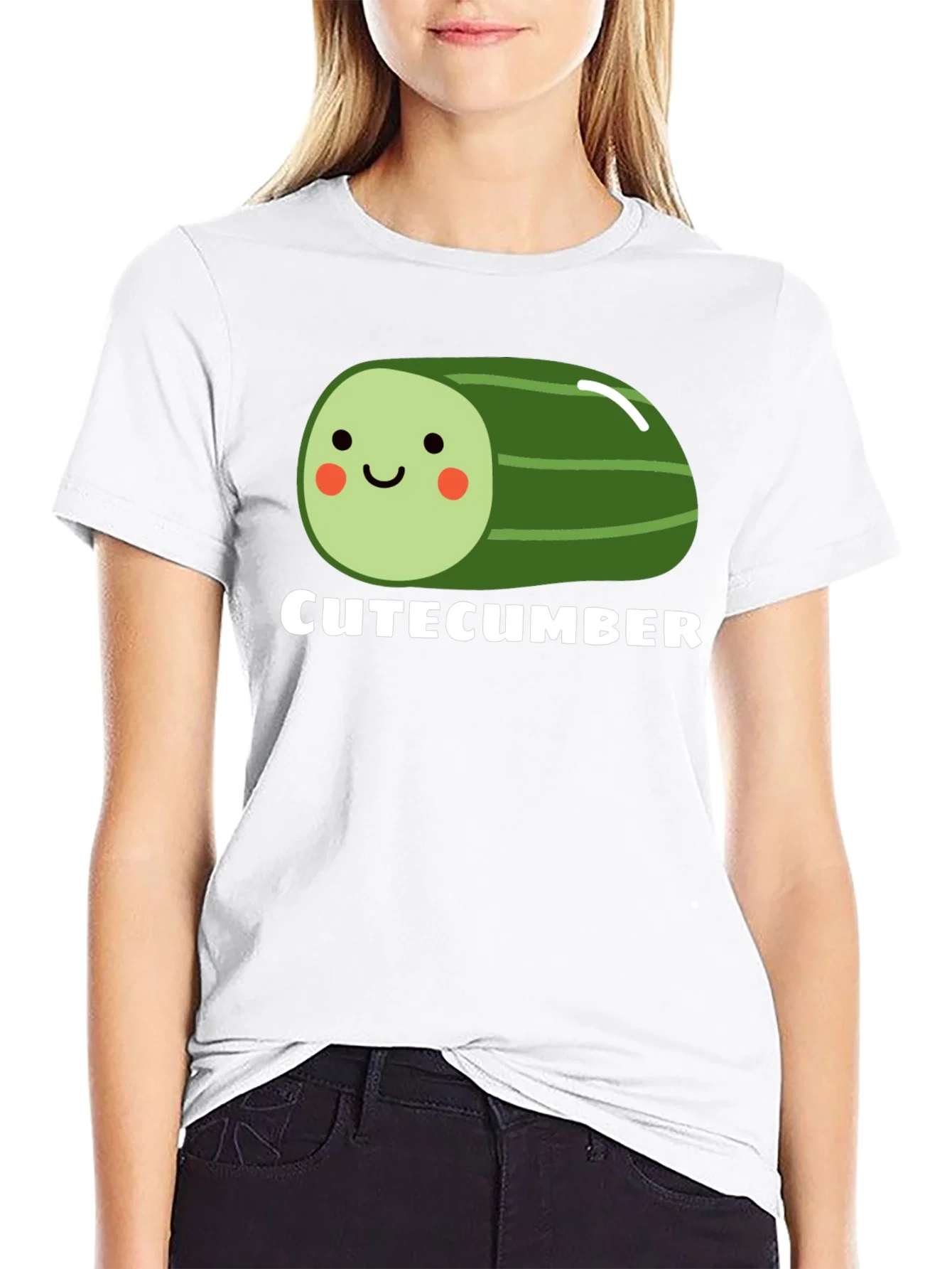 Rebbecca CuteCumber Black Graphic Tee
