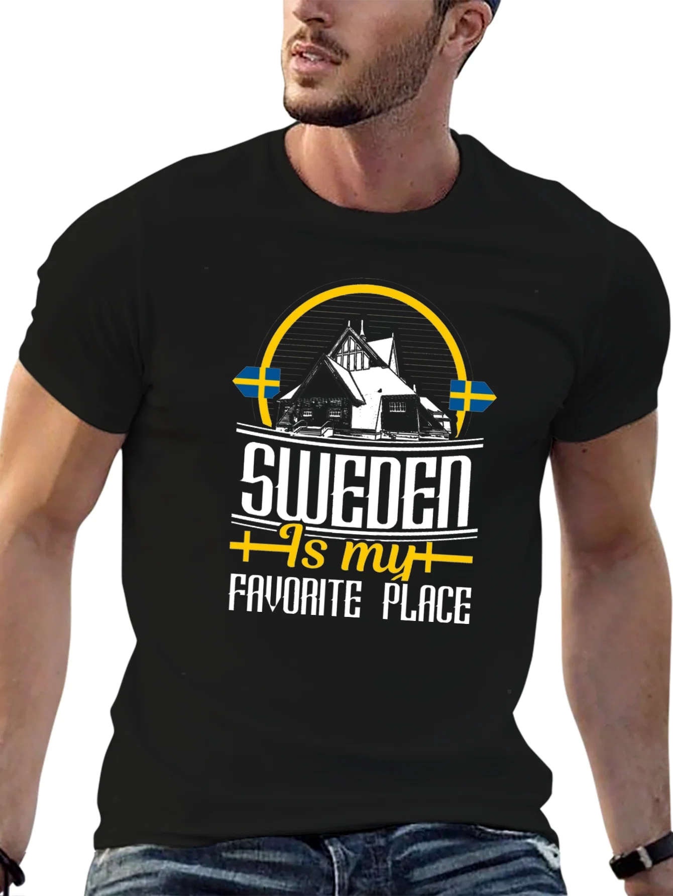 Rebbecca Sweden Is My Favorite Place Graphic T-Shirt