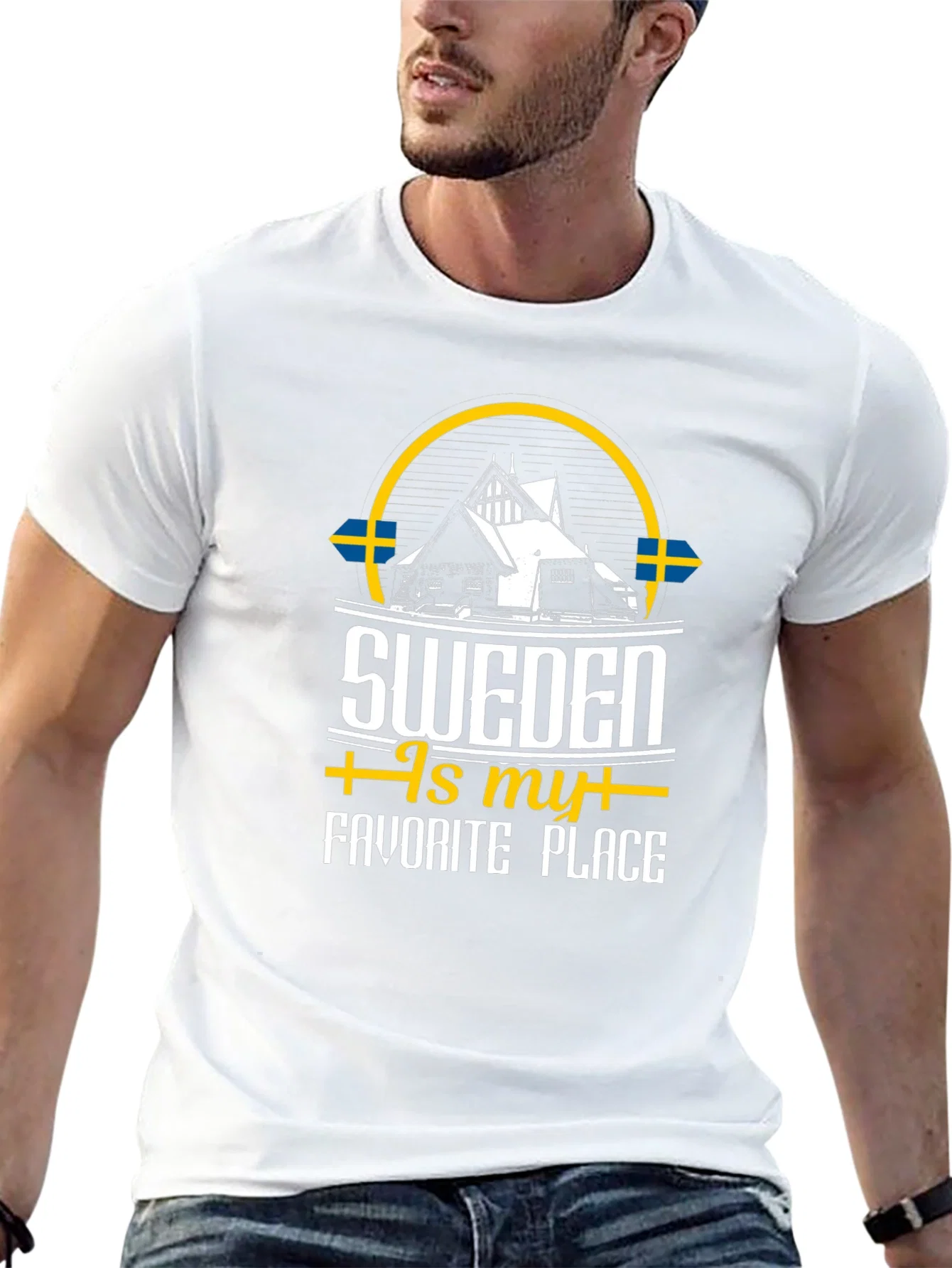 Rebbecca Sweden Is My Favorite Place Graphic T-Shirt
