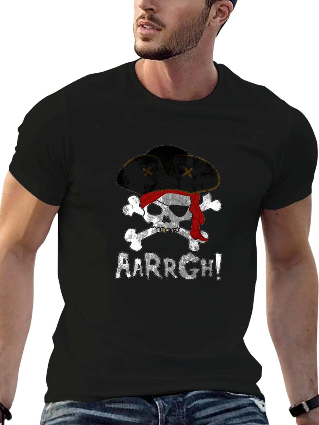 Rebbecca Pirate Skull AARRGH! Graphic Tee