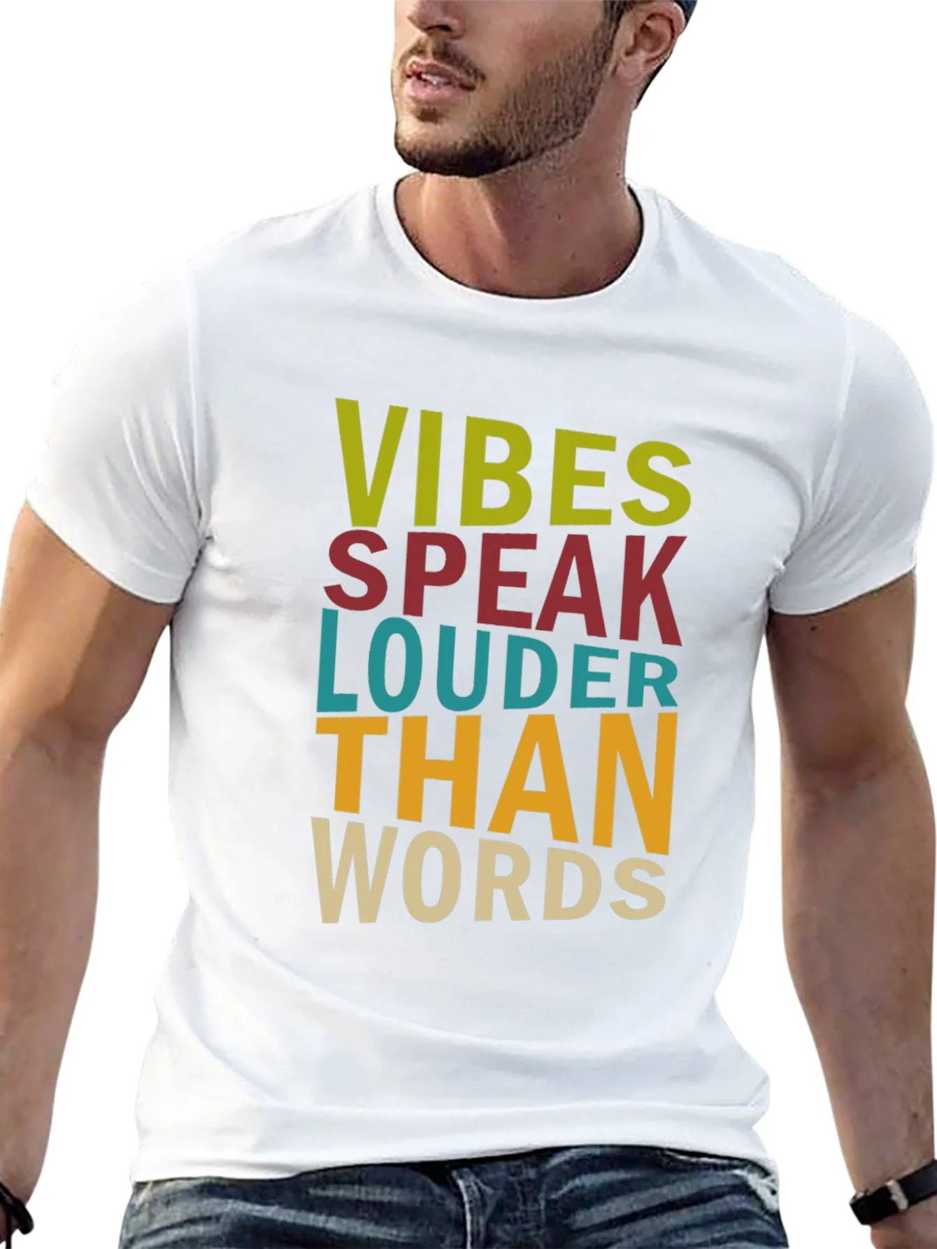 Rebbecca Vibes Speak Louder Than Words Graphic T-Shirt