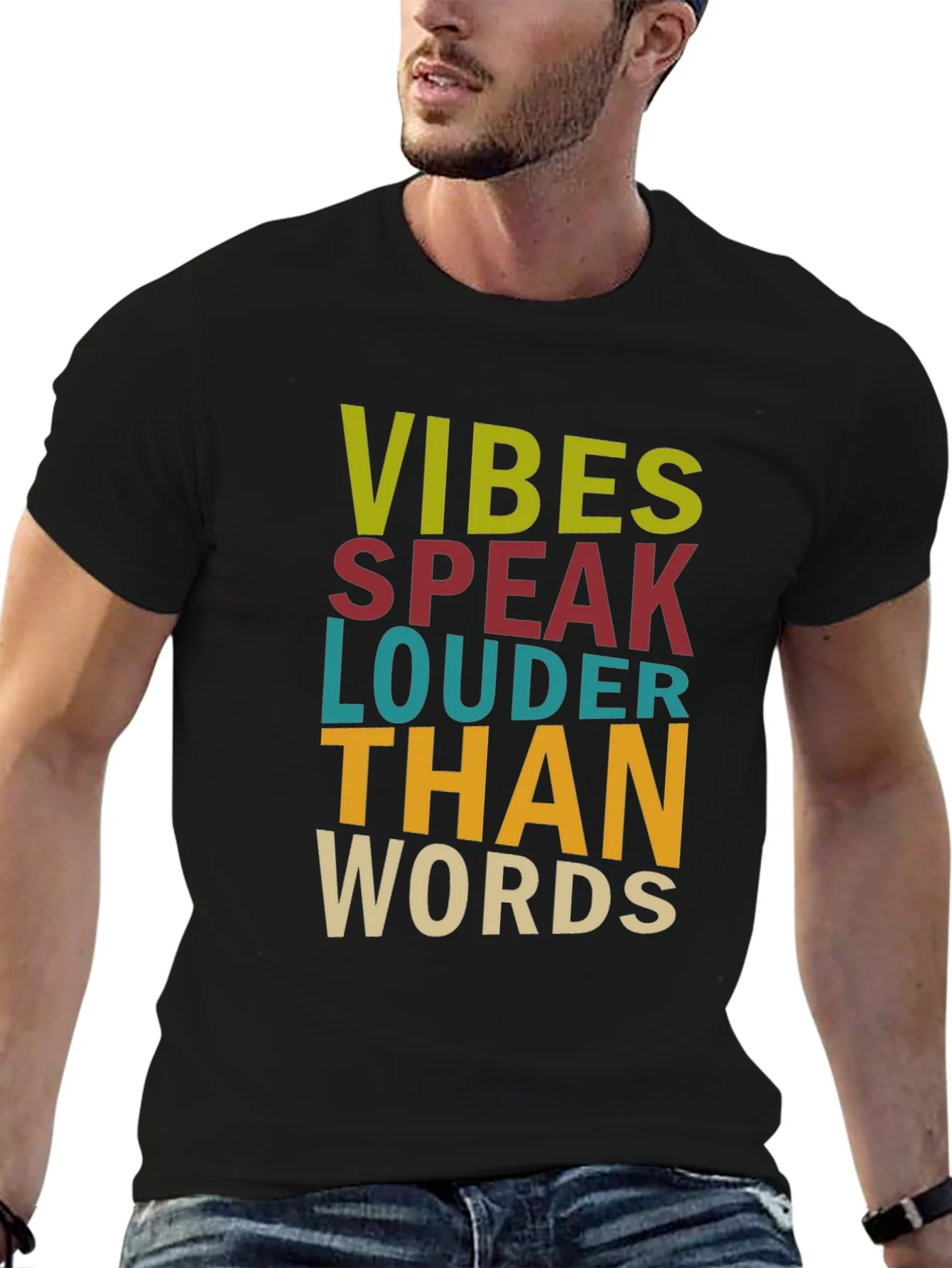 Rebbecca Vibes Speak Louder Than Words Graphic T-Shirt