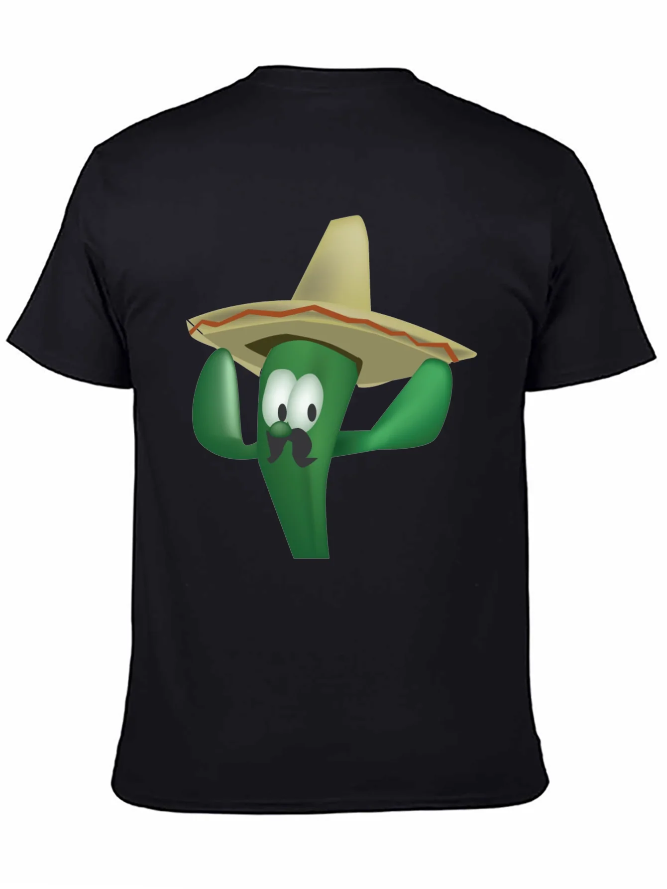 Camiseta Negra con Cactus Sombrero