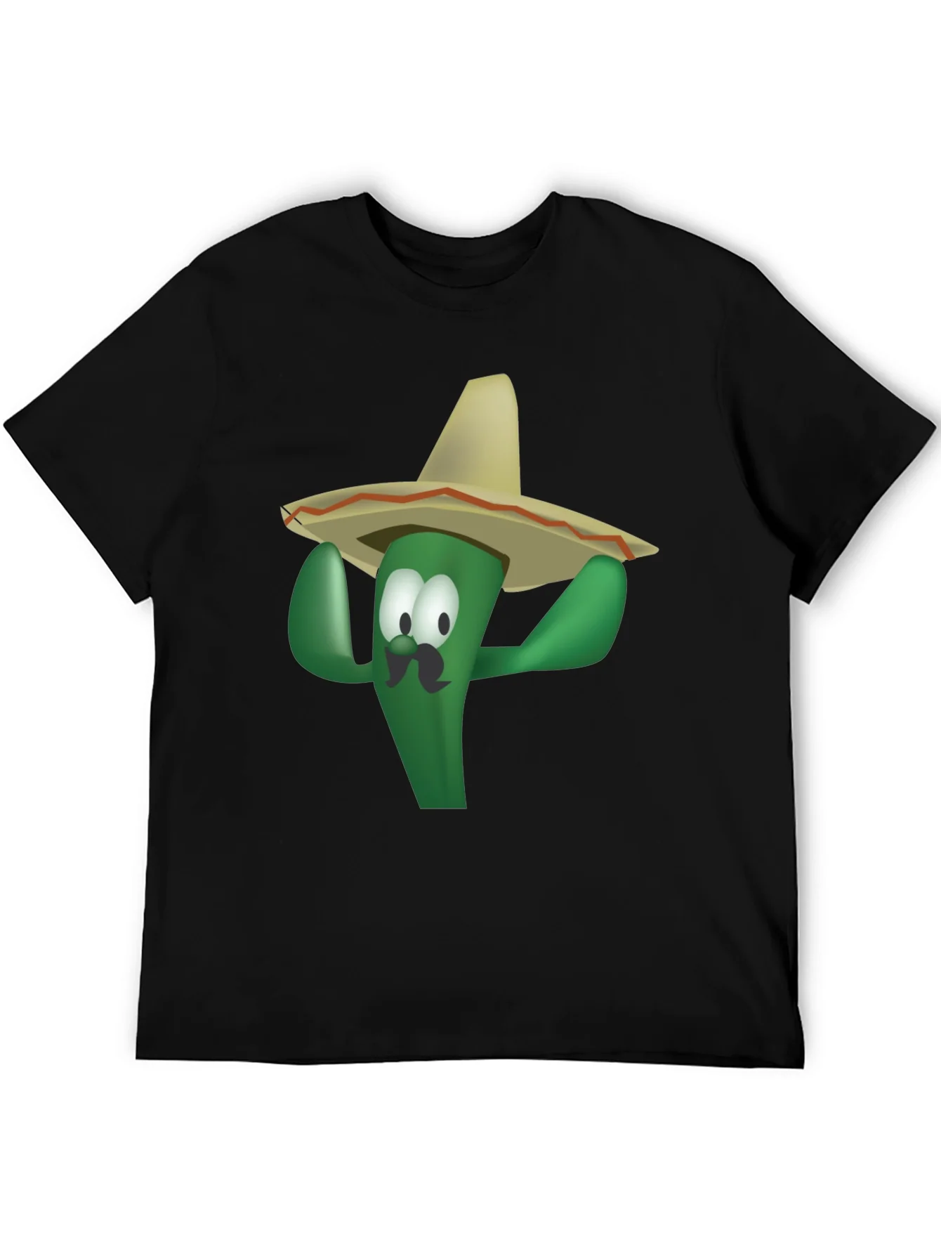 Camiseta Negra con Cactus Sombrero