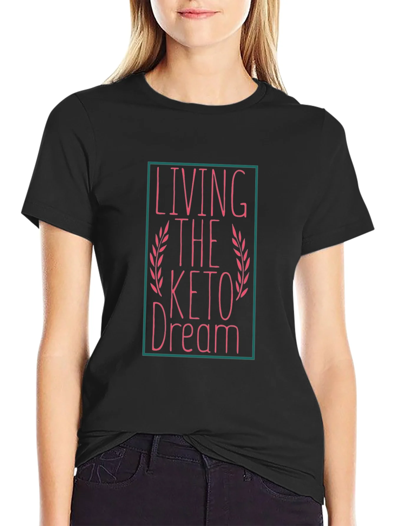 Rebbecca Living The Keto Dream Black T-Shirt