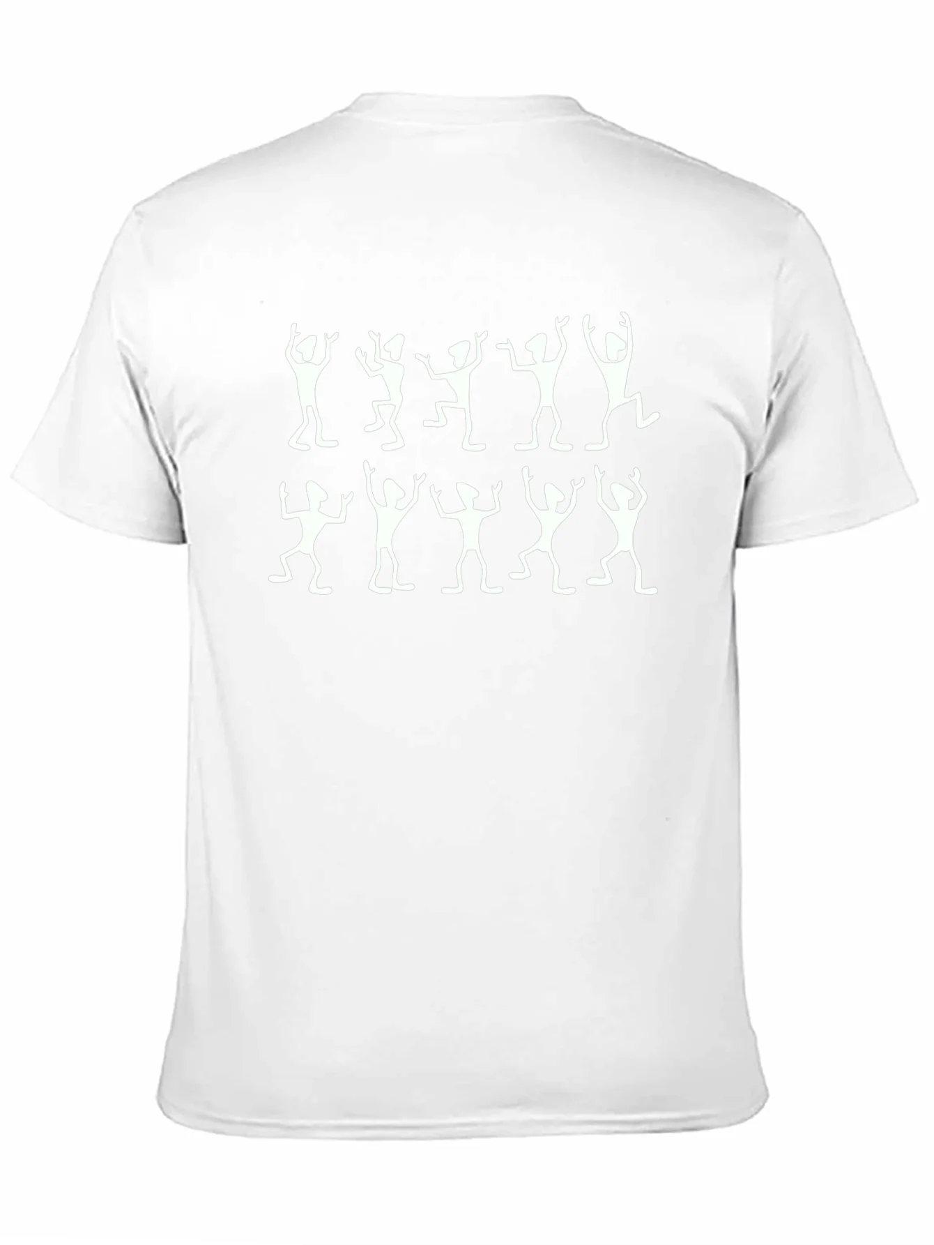 Rebbecca Dancing Figures Black Crew Neck T-Shirt