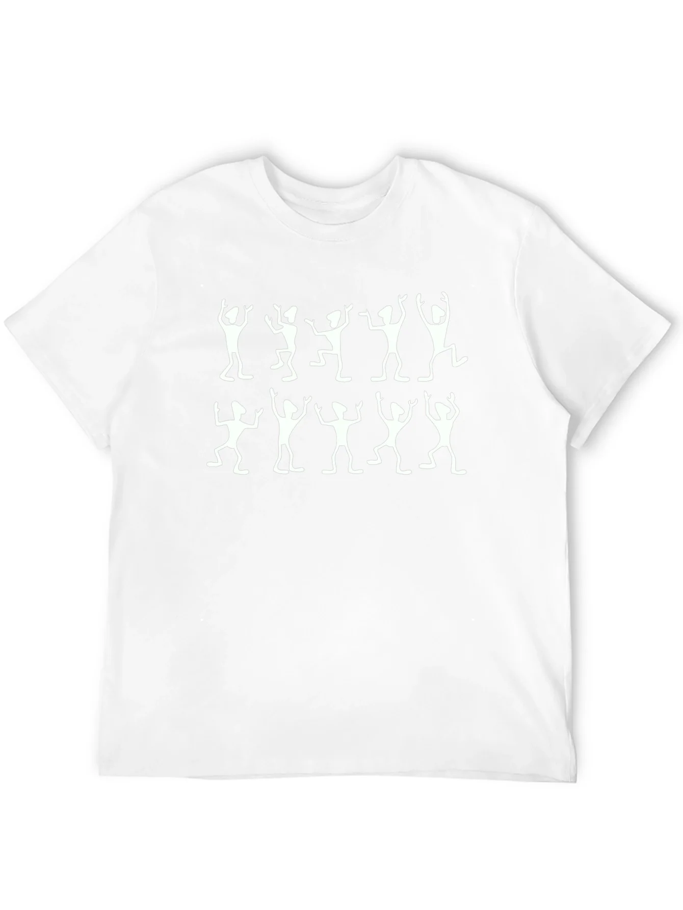 Rebbecca Dancing Figures Black Crew Neck T-Shirt