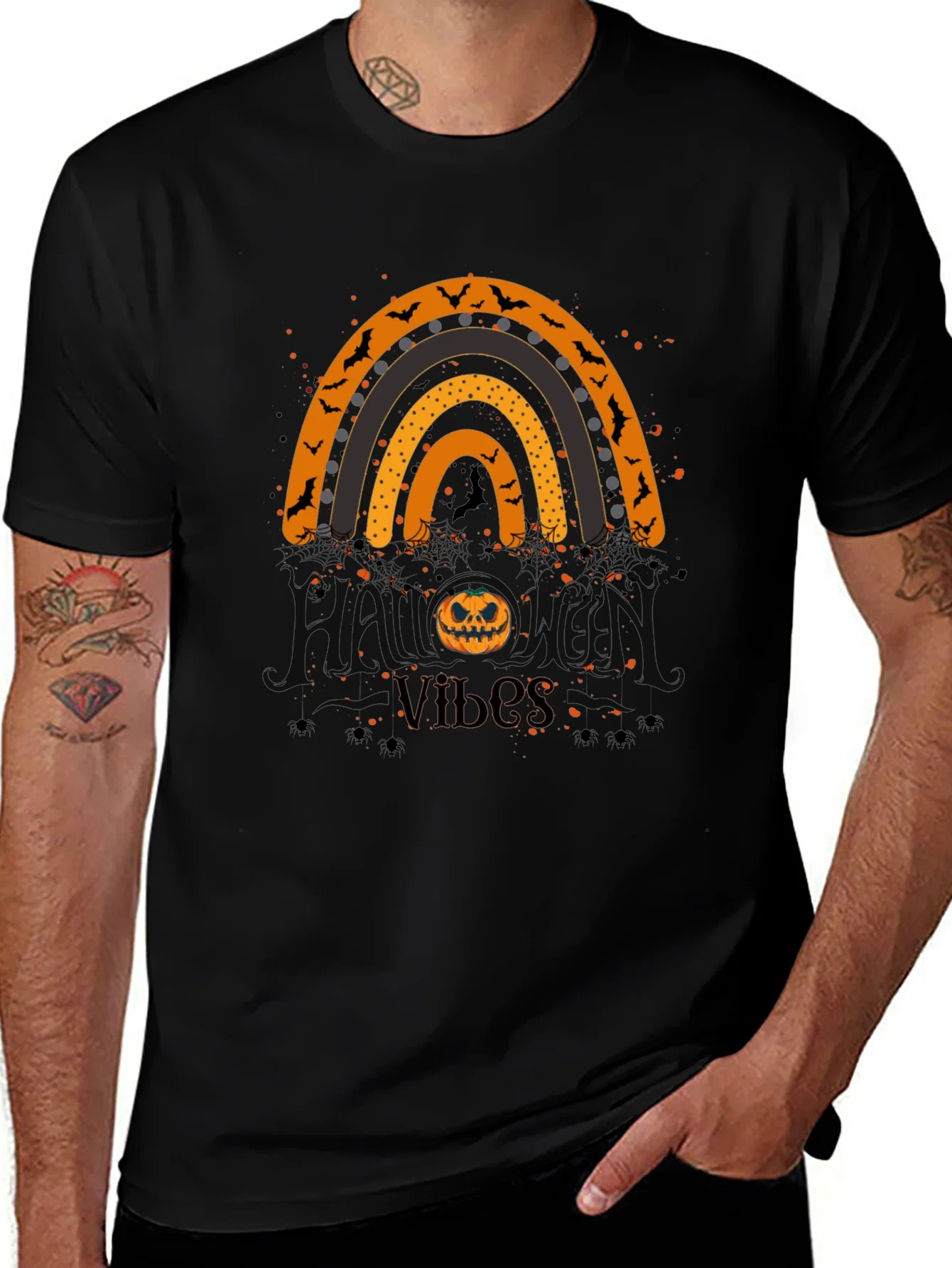 Rebbecca Halloween Vibes Rainbow T-Shirt