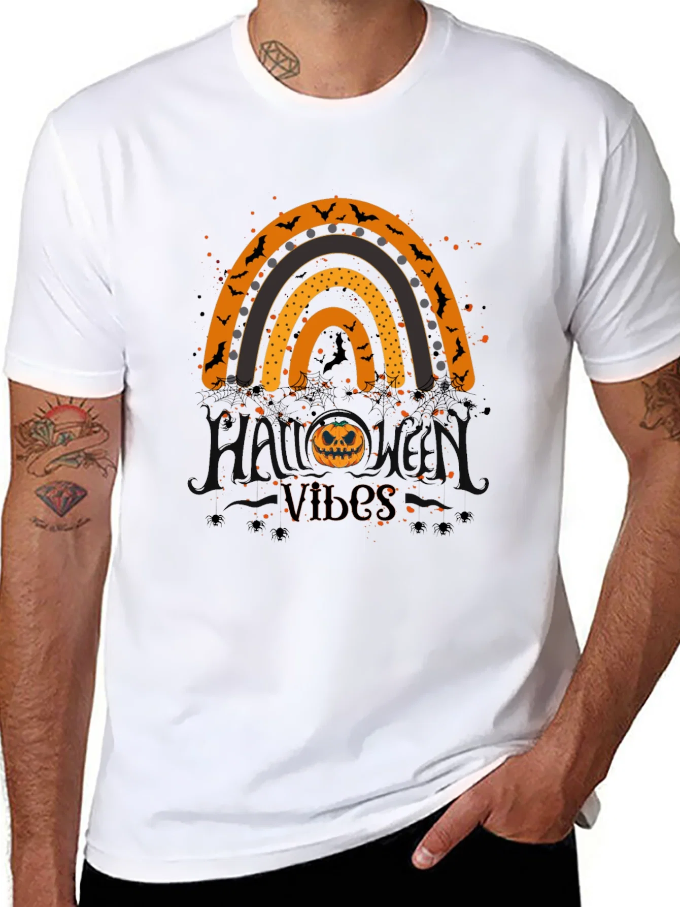 Rebbecca Halloween Vibes Rainbow T-Shirt