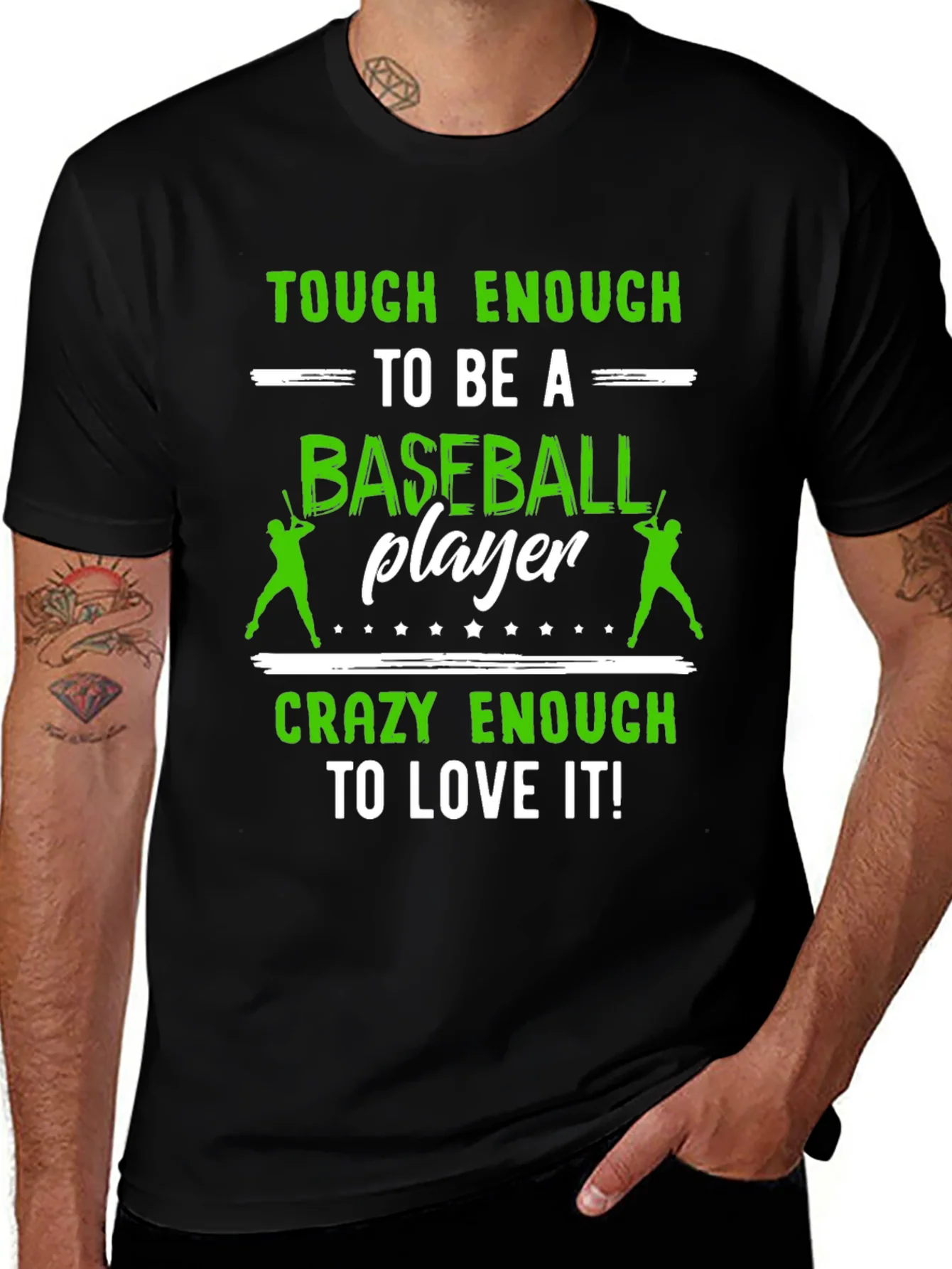 Camiseta Negra de B¨¦isbol: Duro y Apasionado