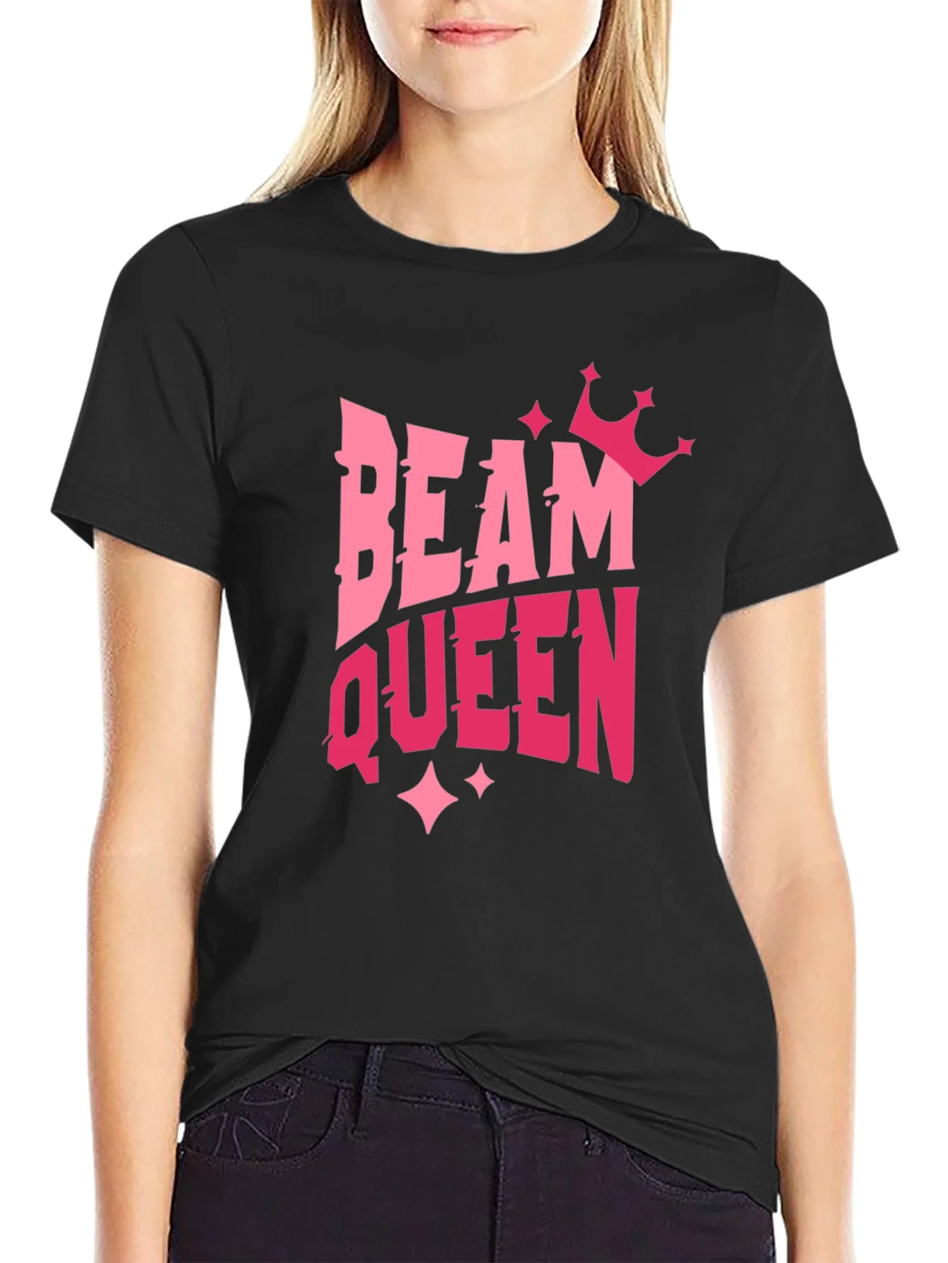 Camiseta Negra Beam Queen