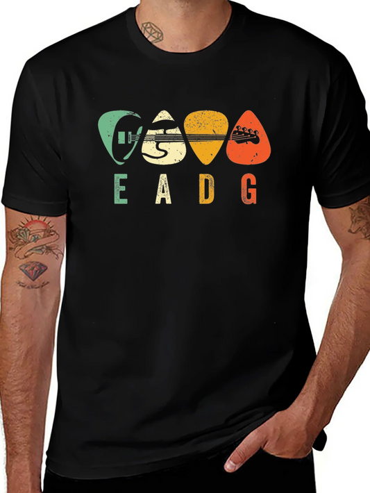 Rebbecca EADG Guitar Pick Graphic Tee - Musician T-Shirt