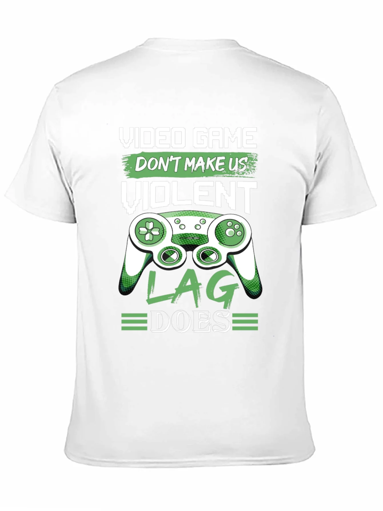 Camiseta Negra Divertida Videojuegos Lag Hace Violento