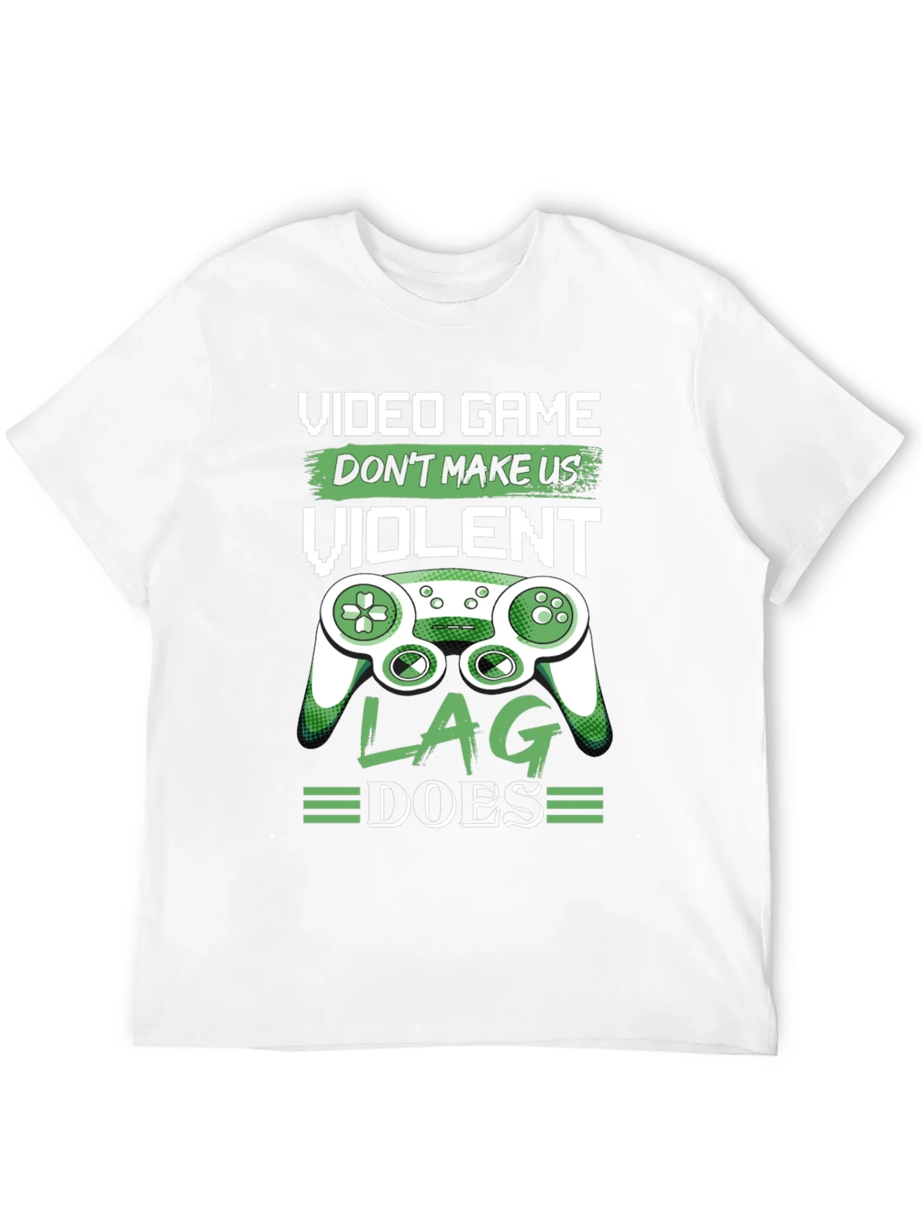 Camiseta Negra Divertida Videojuegos Lag Hace Violento