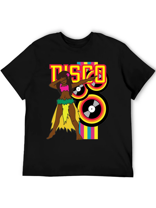 Rebbecca Retro Disco Dab T-Shirt - Black
