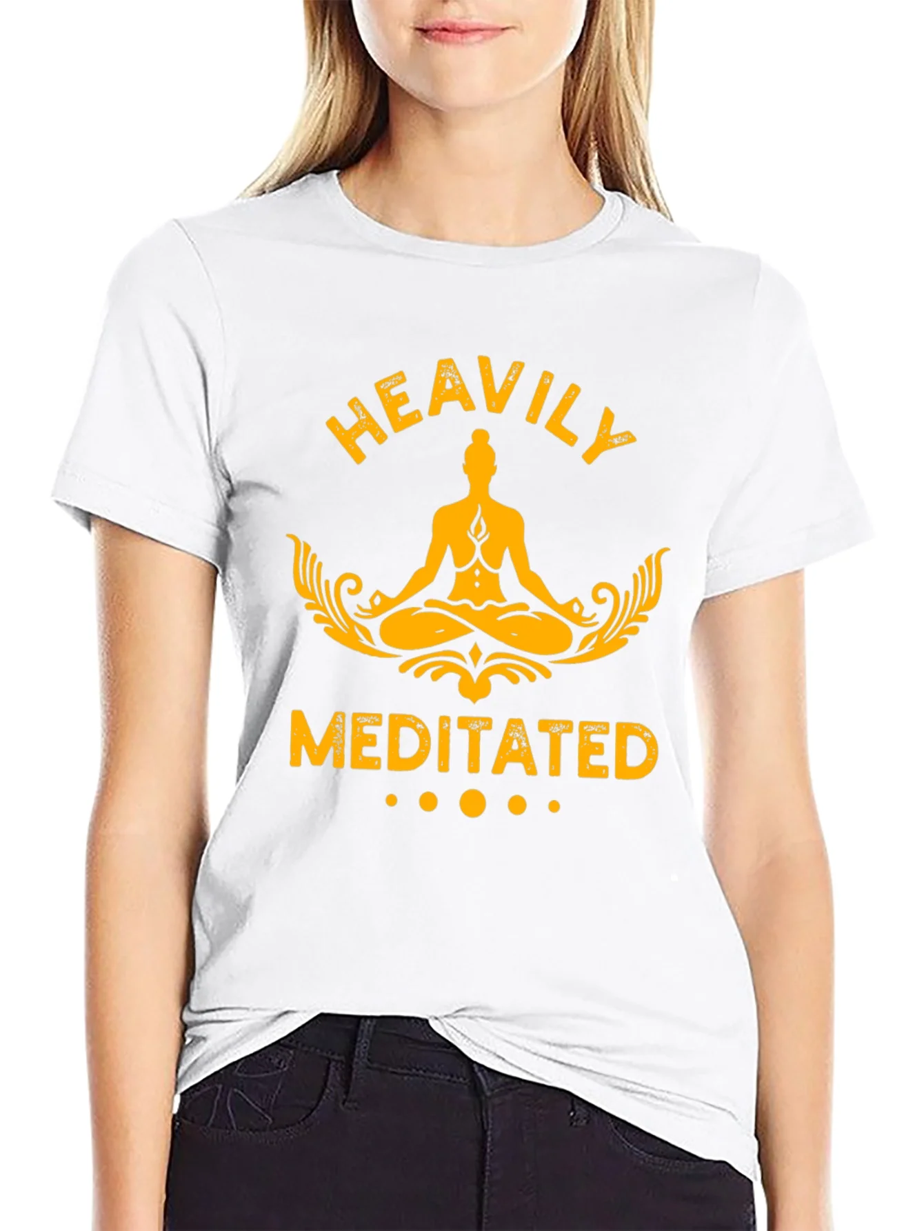 Rebbecca Heavily Meditated Graphic T-Shirt - Black