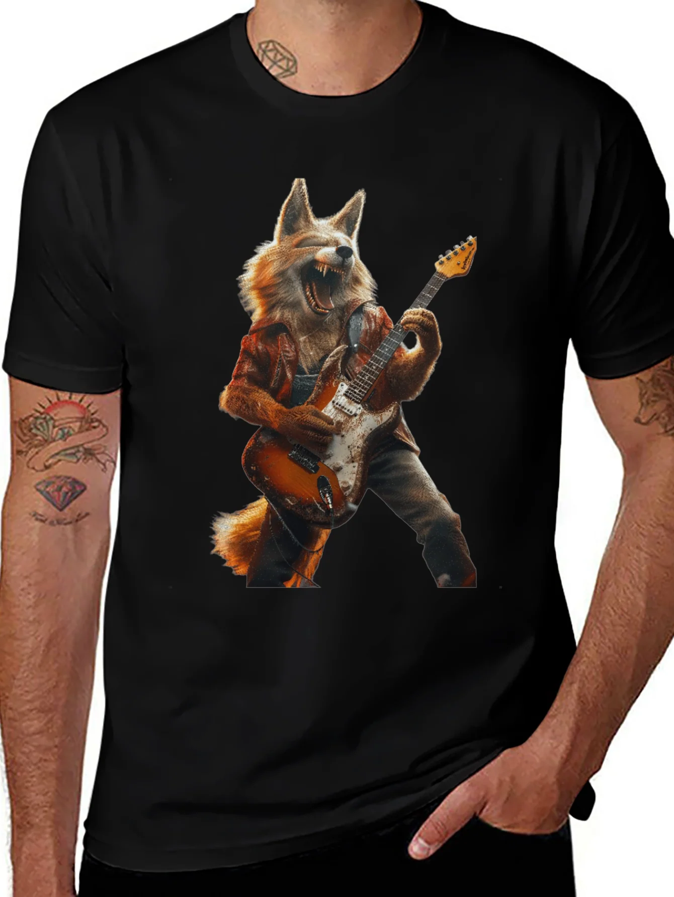 Rebbecca Fox Guitarist Graphic Tee - Rock On!