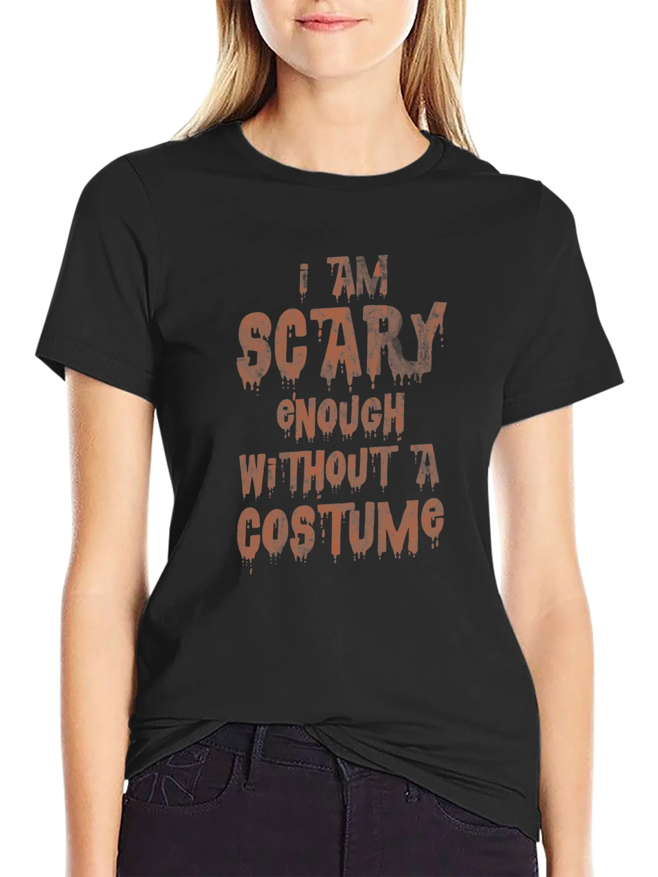 Rebbecca Scary Enough Halloween T-Shirt - Costume Alternative