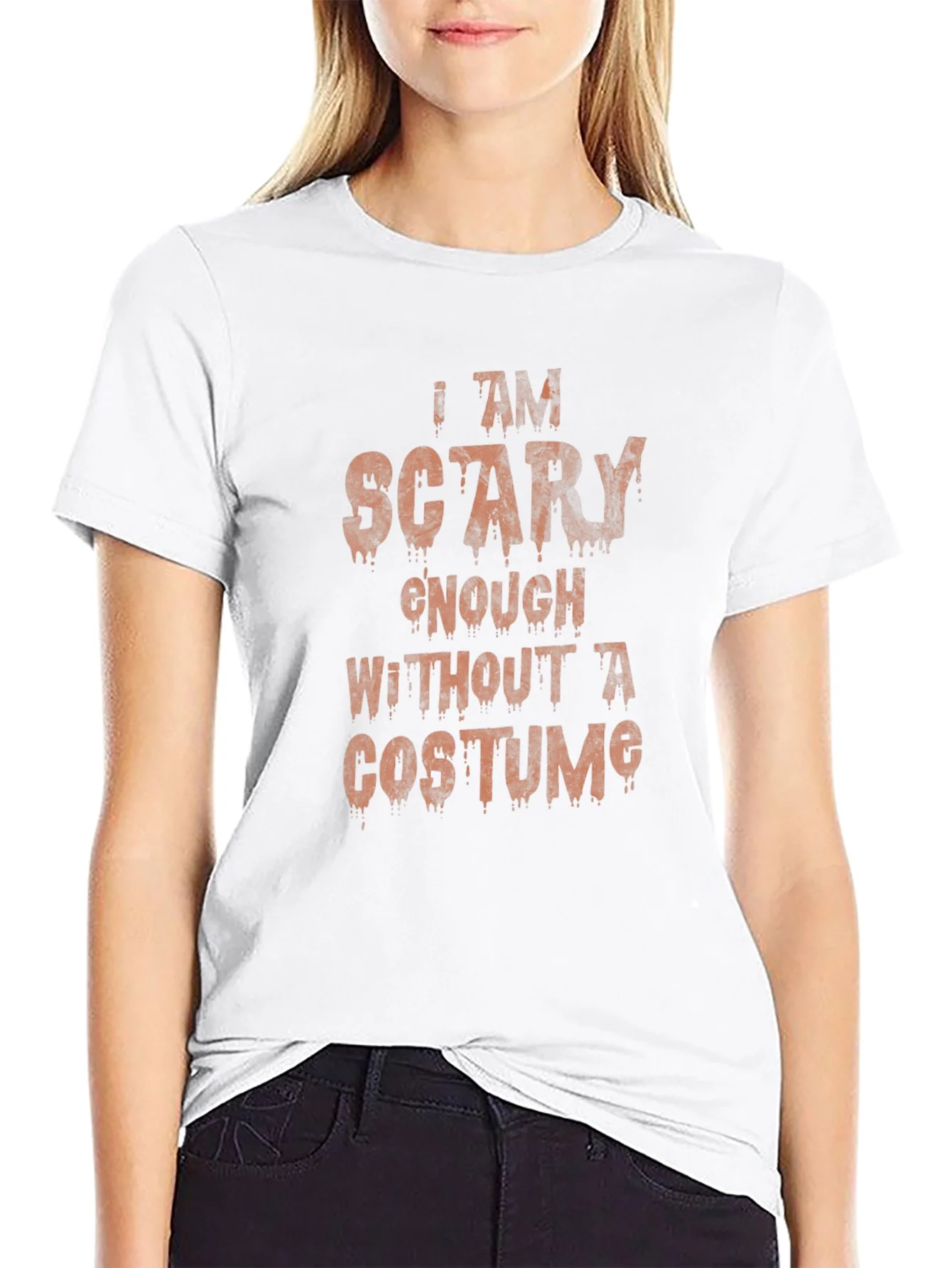 Rebbecca Scary Enough Halloween T-Shirt - Costume Alternative