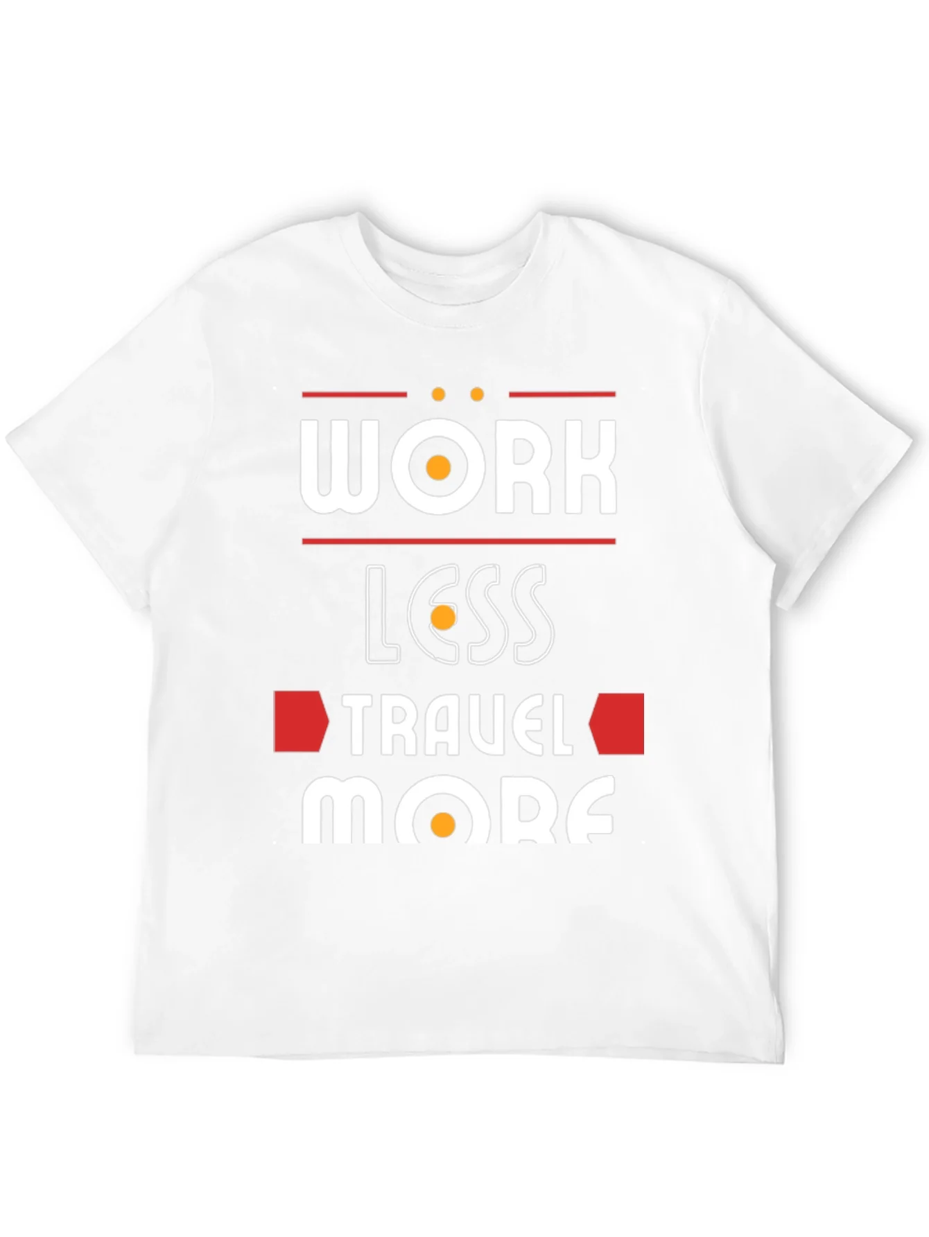 Camiseta Negra con Dise?o Trabaja Menos Viaja M¨¢s