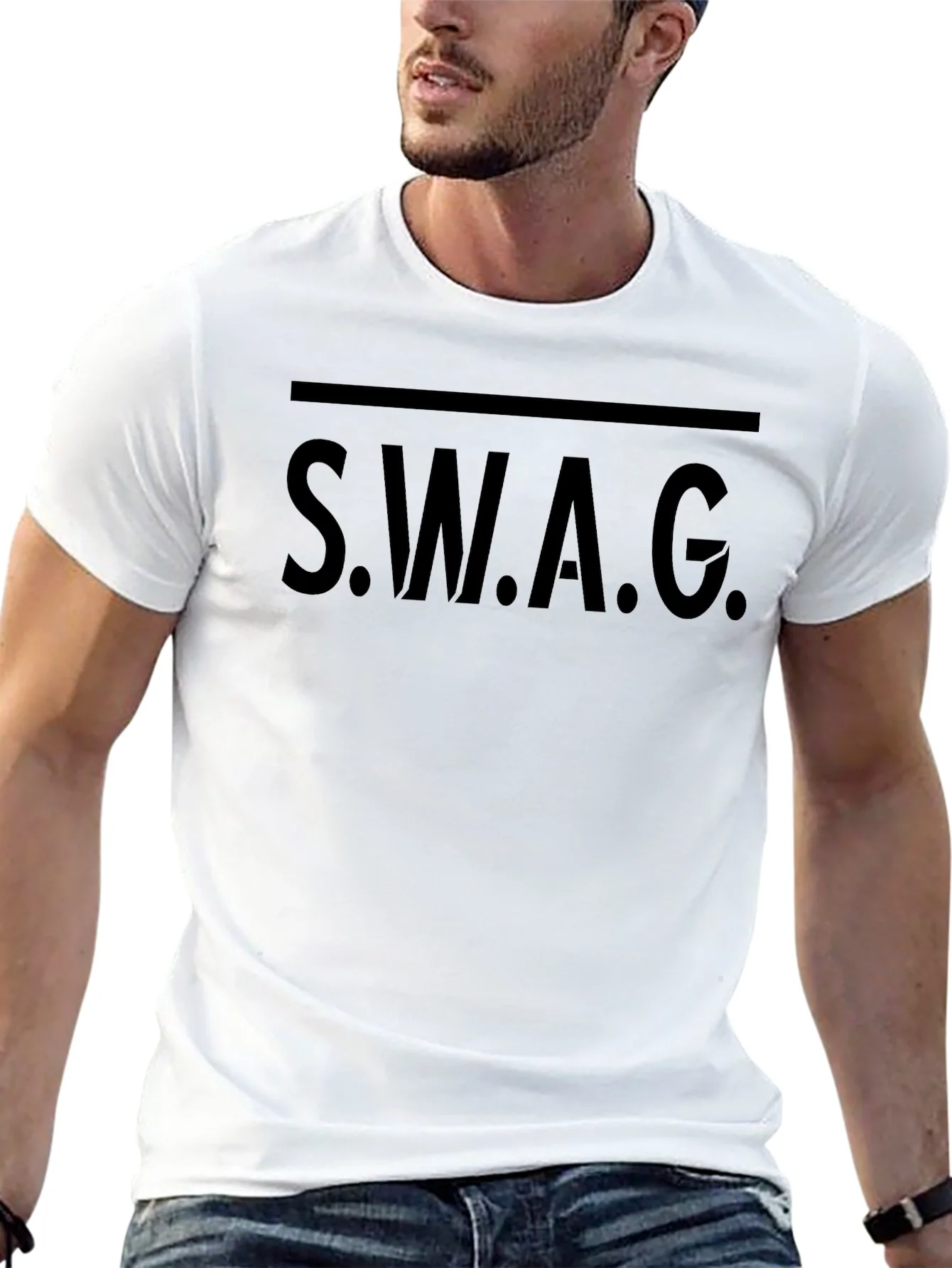 Rebbecca S.W.A.G. Graphic Print Crew Neck T-Shirt