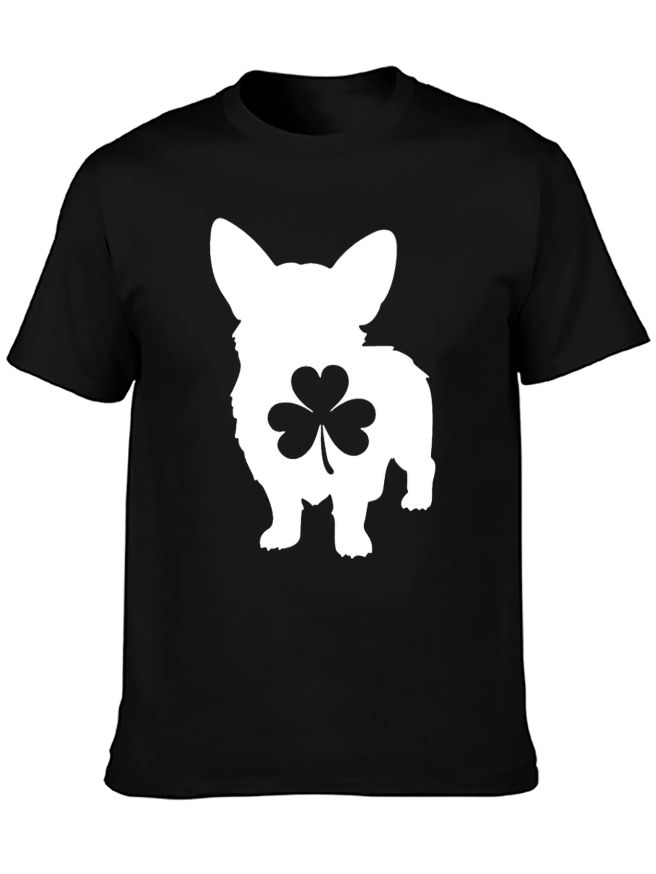 Camiseta Negra Corgi Tr¨¦bol San Patricio