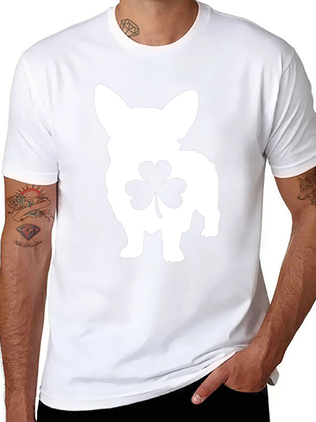 Camiseta Negra Corgi Tr¨¦bol San Patricio
