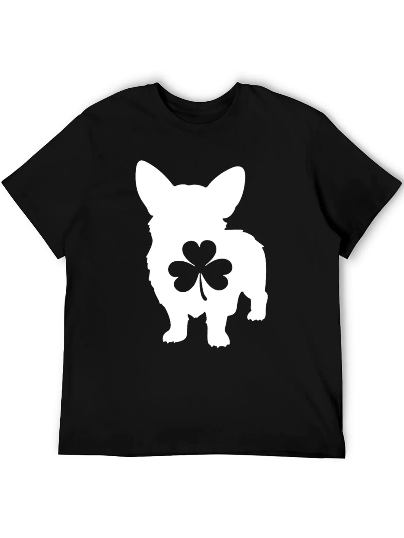 Camiseta Negra Corgi Tr¨¦bol San Patricio