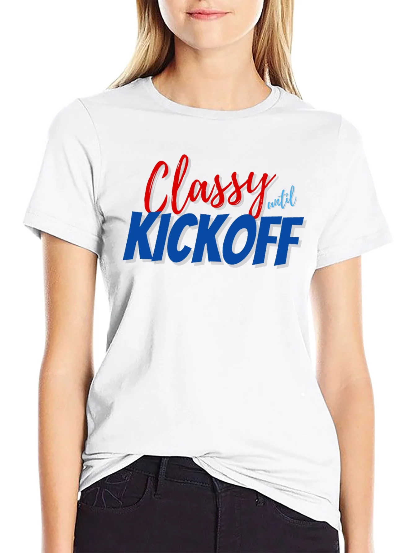 Camiseta Negra Classy Until Kickoff