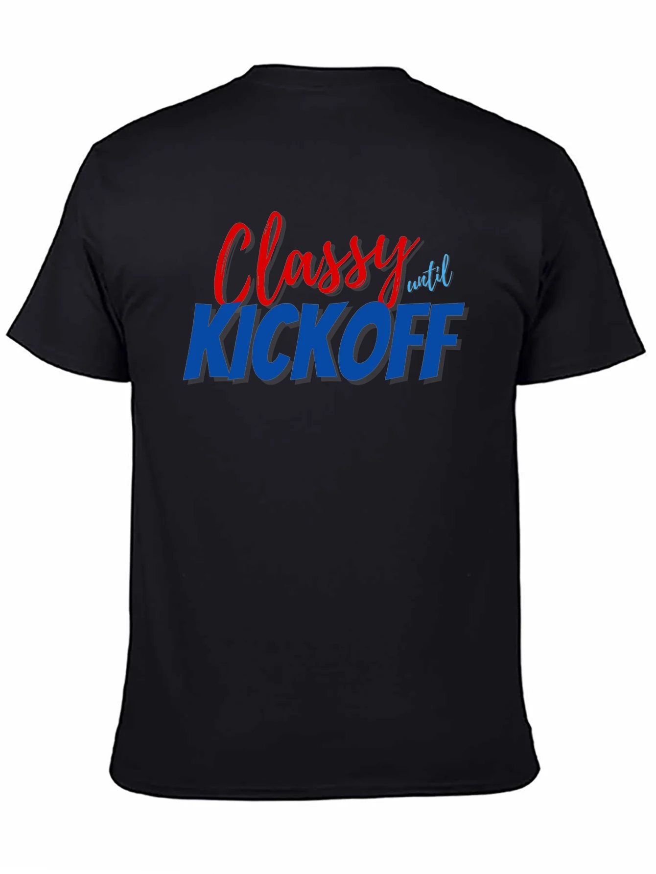 Camiseta Negra Classy Until Kickoff