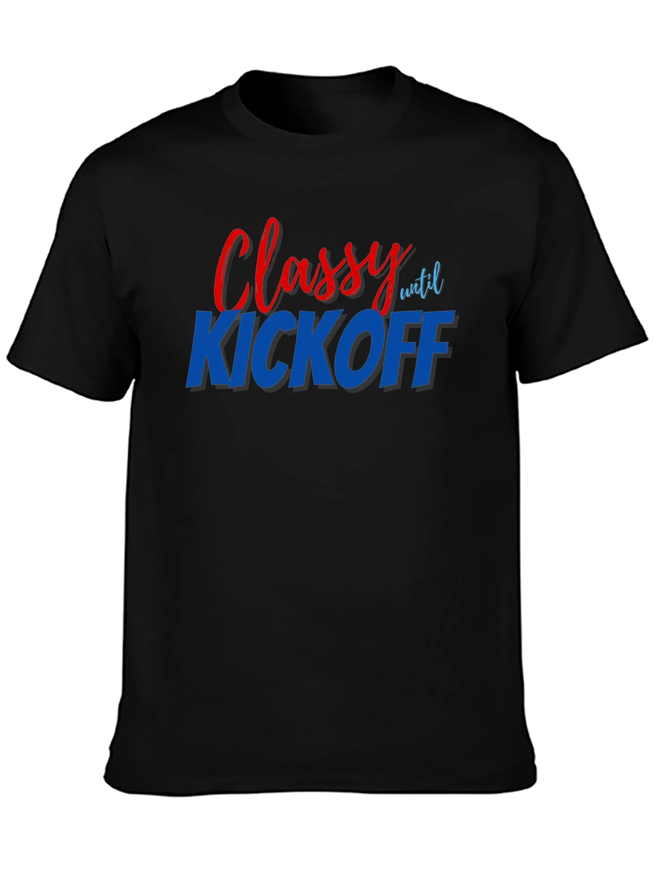 Camiseta Negra Classy Until Kickoff