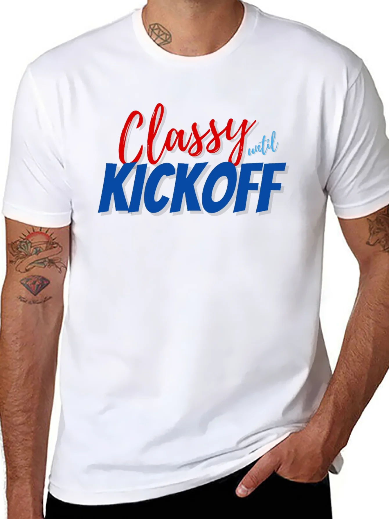 Camiseta Negra Classy Until Kickoff