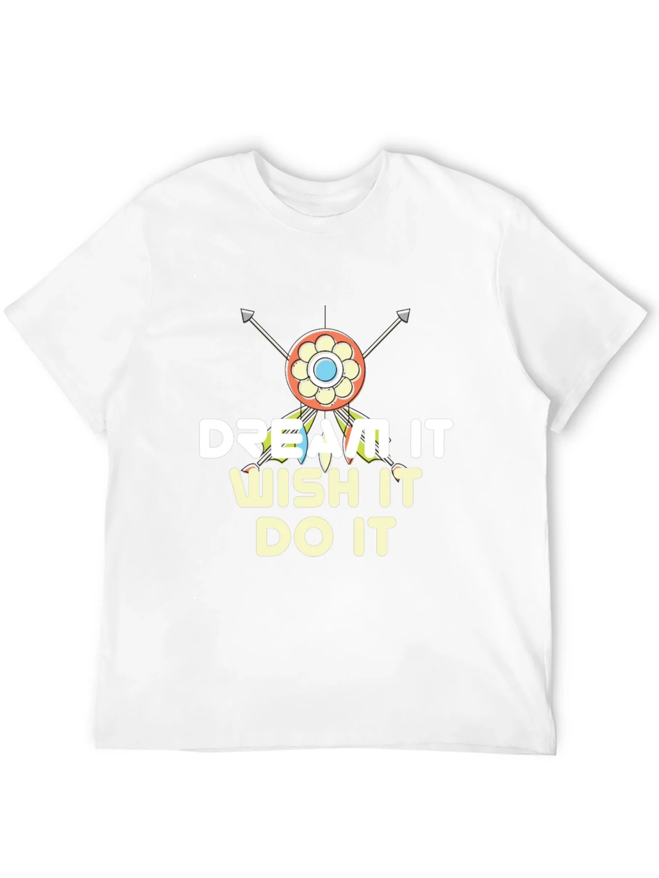 Camiseta Negra Motivacional: Dream It Wish It Do It