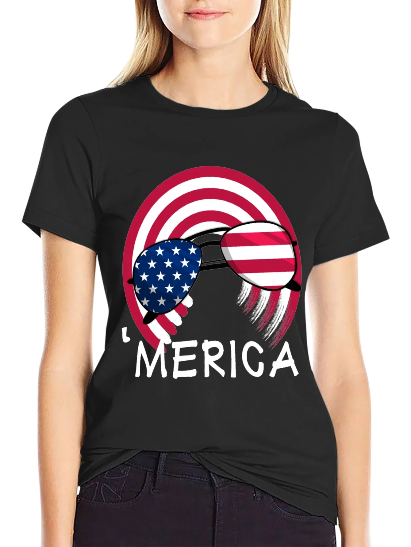 Rebbecca Patriotic Merica T-Shirt