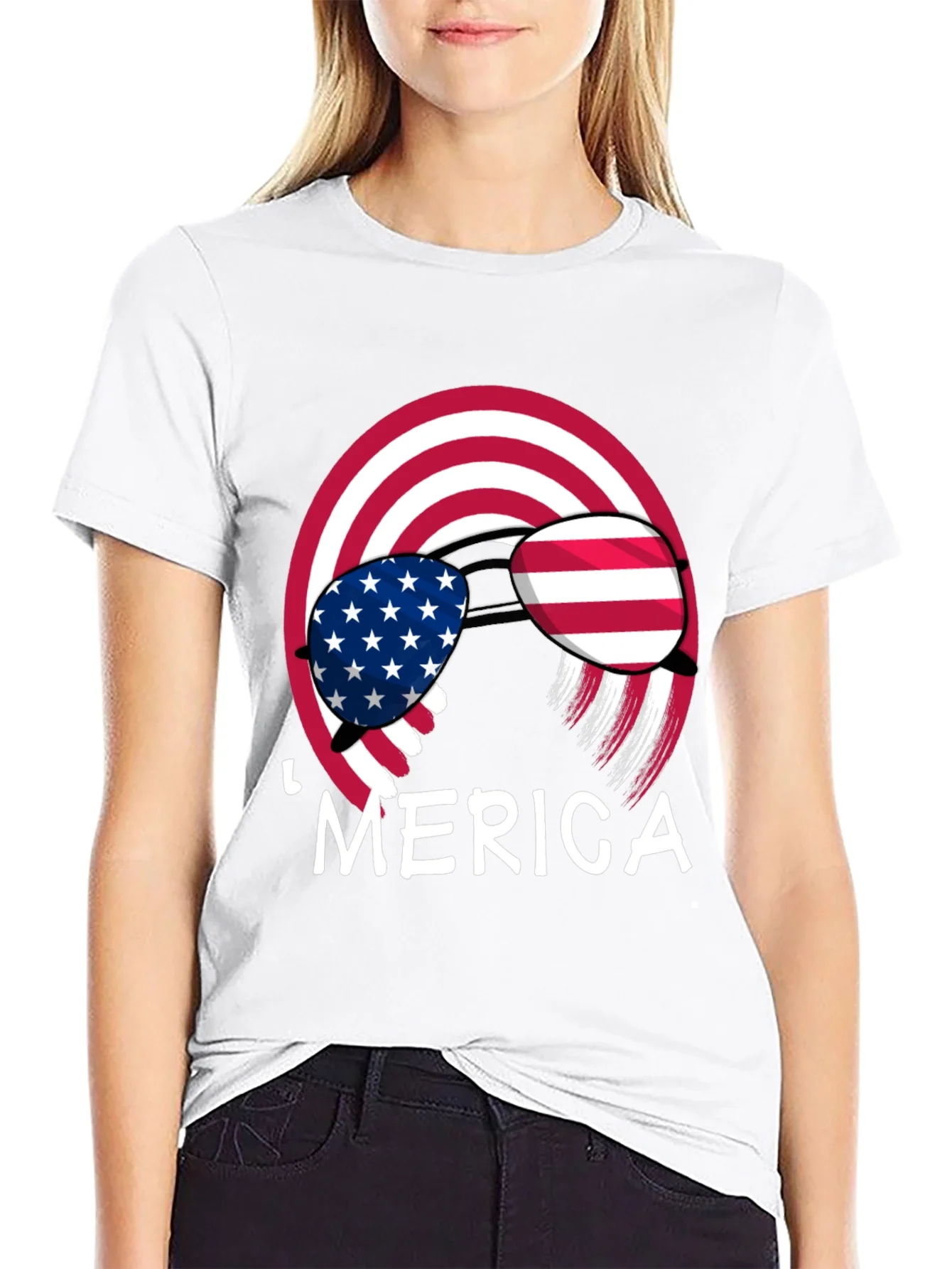 Rebbecca Patriotic Merica T-Shirt