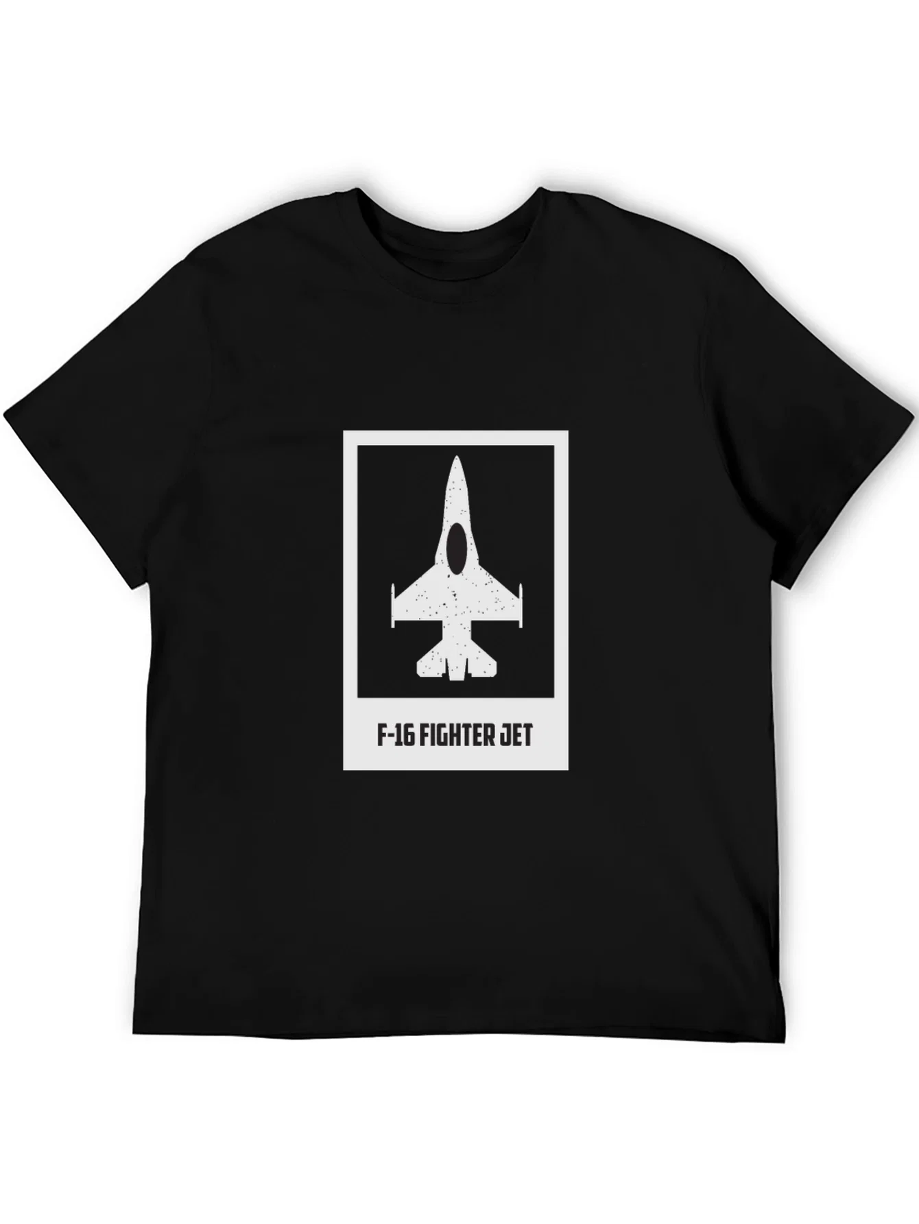 Rebbecca F-16 Fighter Jet Graphic T-Shirt - Black