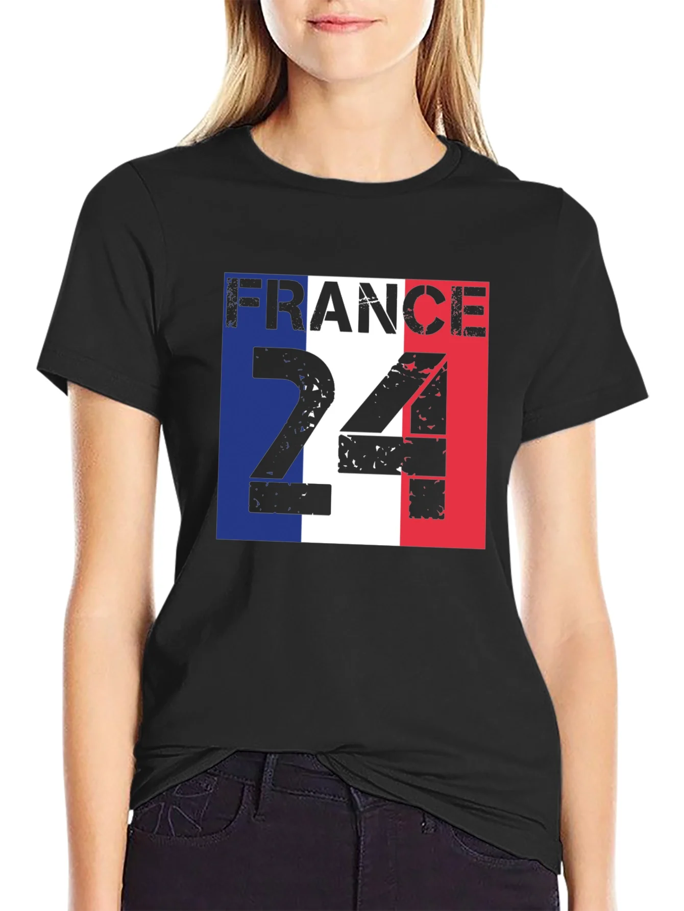 Camiseta Negra Francia 24