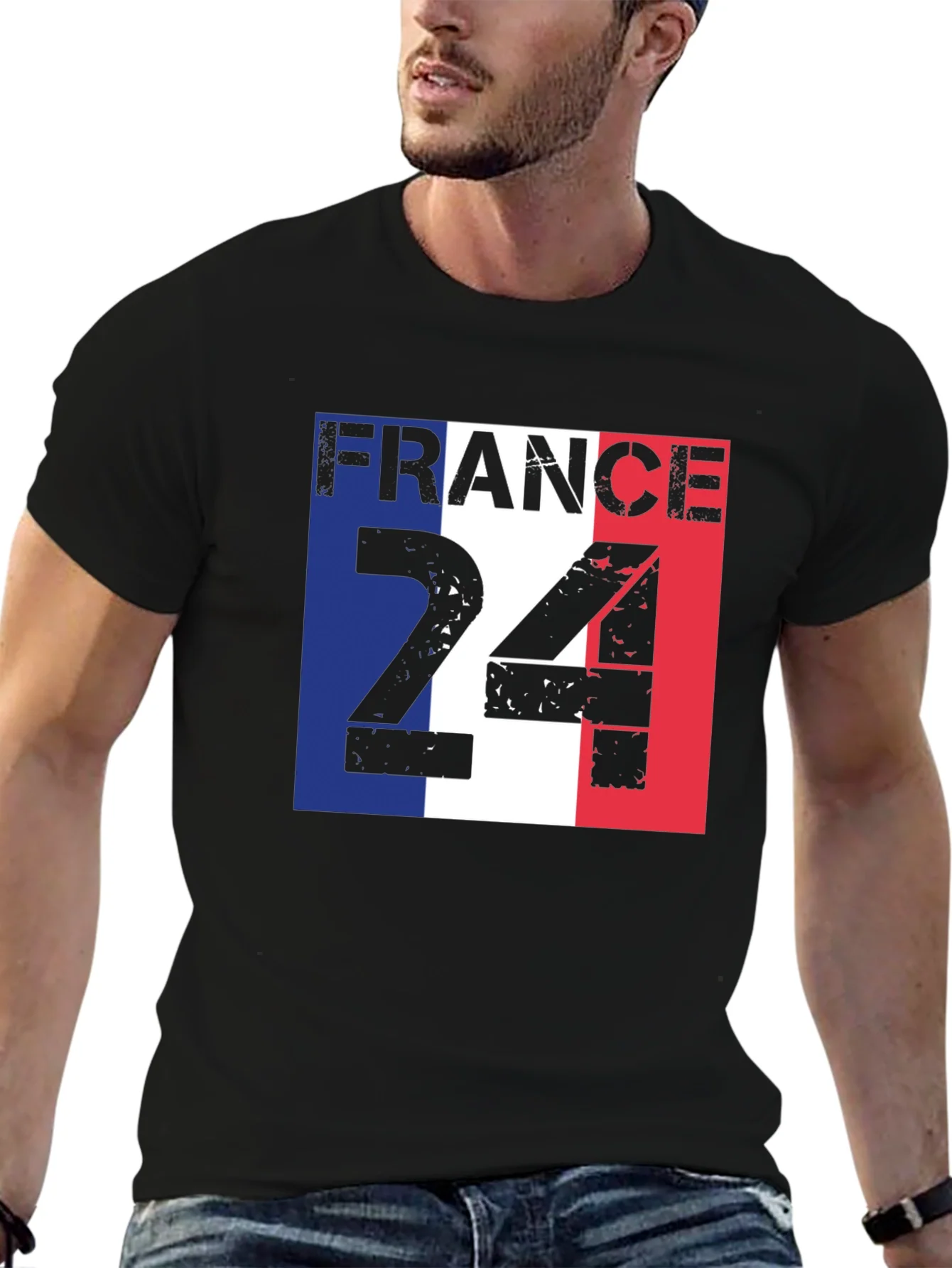 Camiseta Negra Francia 24