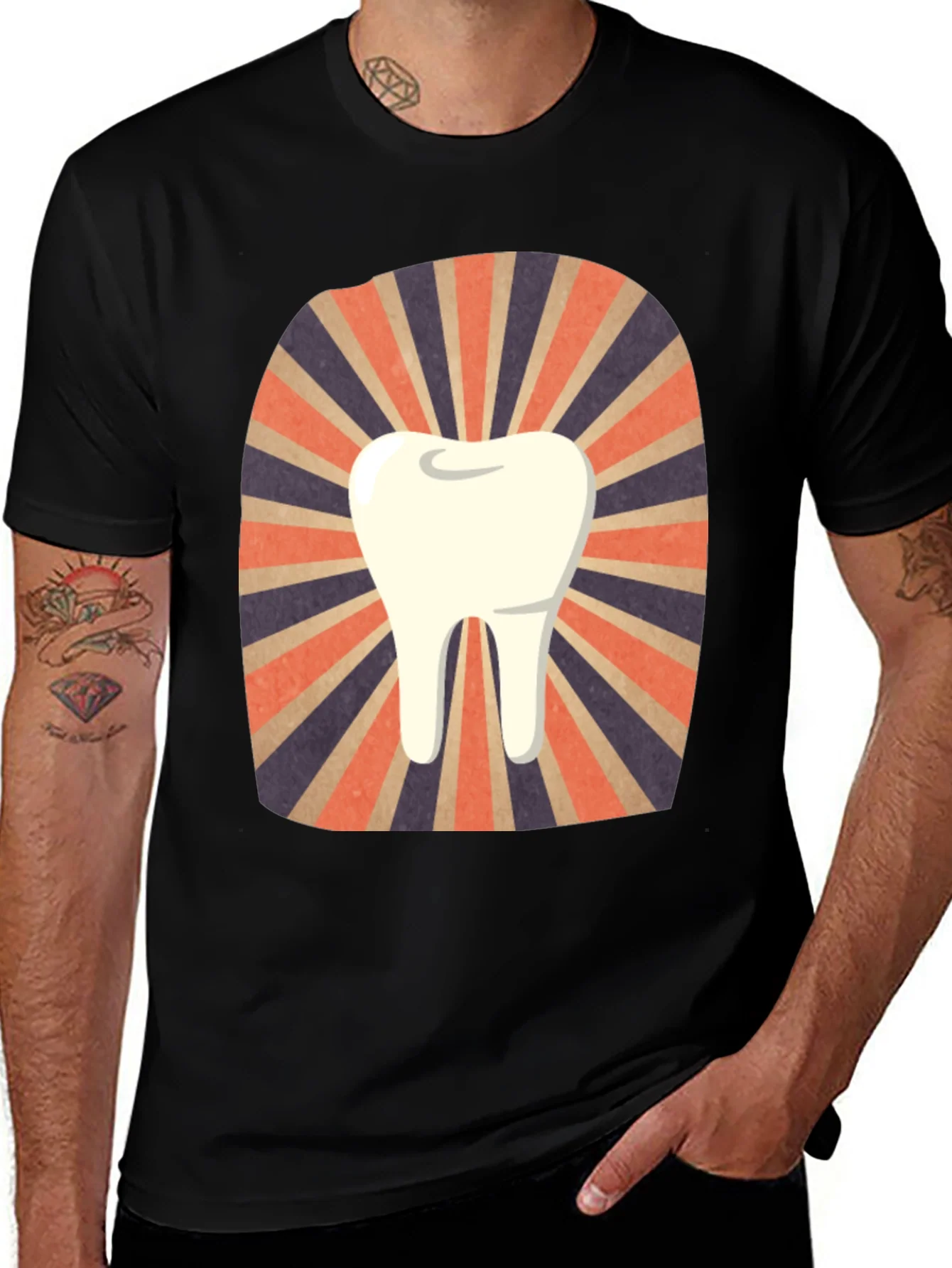 Rebbecca Retro Tooth Graphic Tee - Dentist Gift