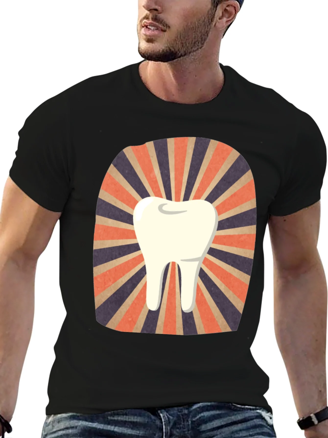 Rebbecca Retro Tooth Graphic Tee - Dentist Gift