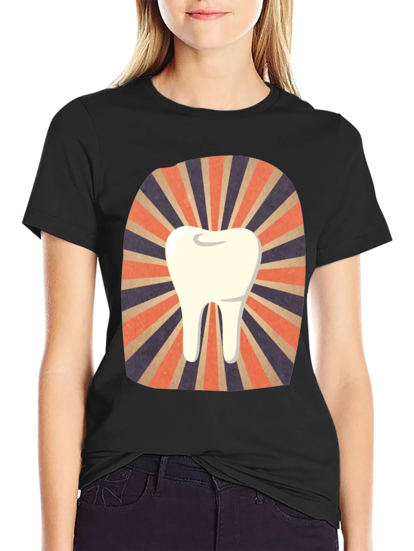 Rebbecca Retro Tooth Graphic Tee - Dentist Gift