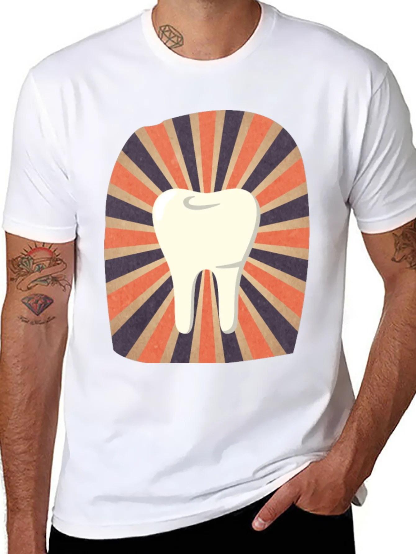 Rebbecca Retro Tooth Graphic Tee - Dentist Gift