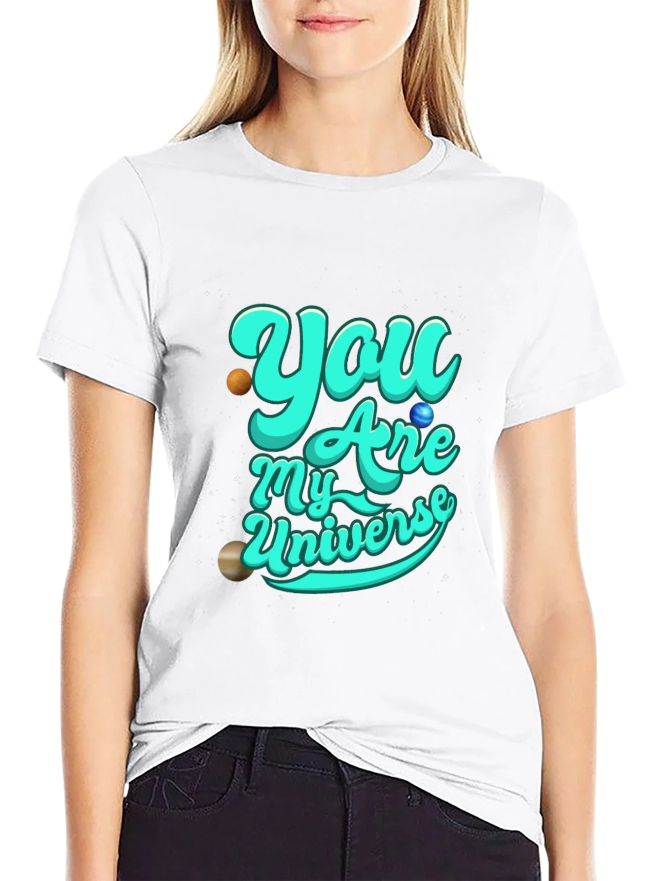 Camiseta Negra You Are My Universe