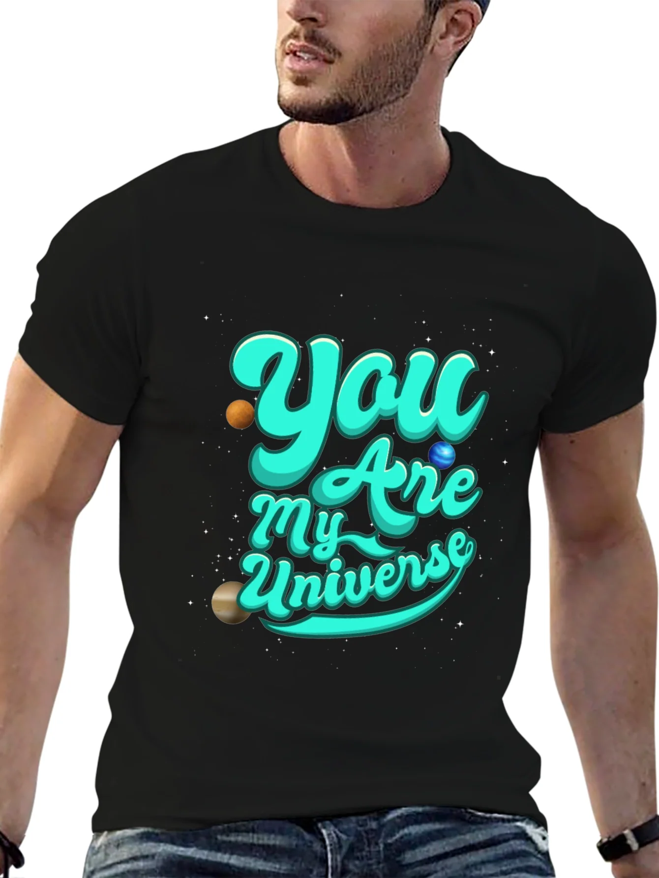 Camiseta Negra You Are My Universe