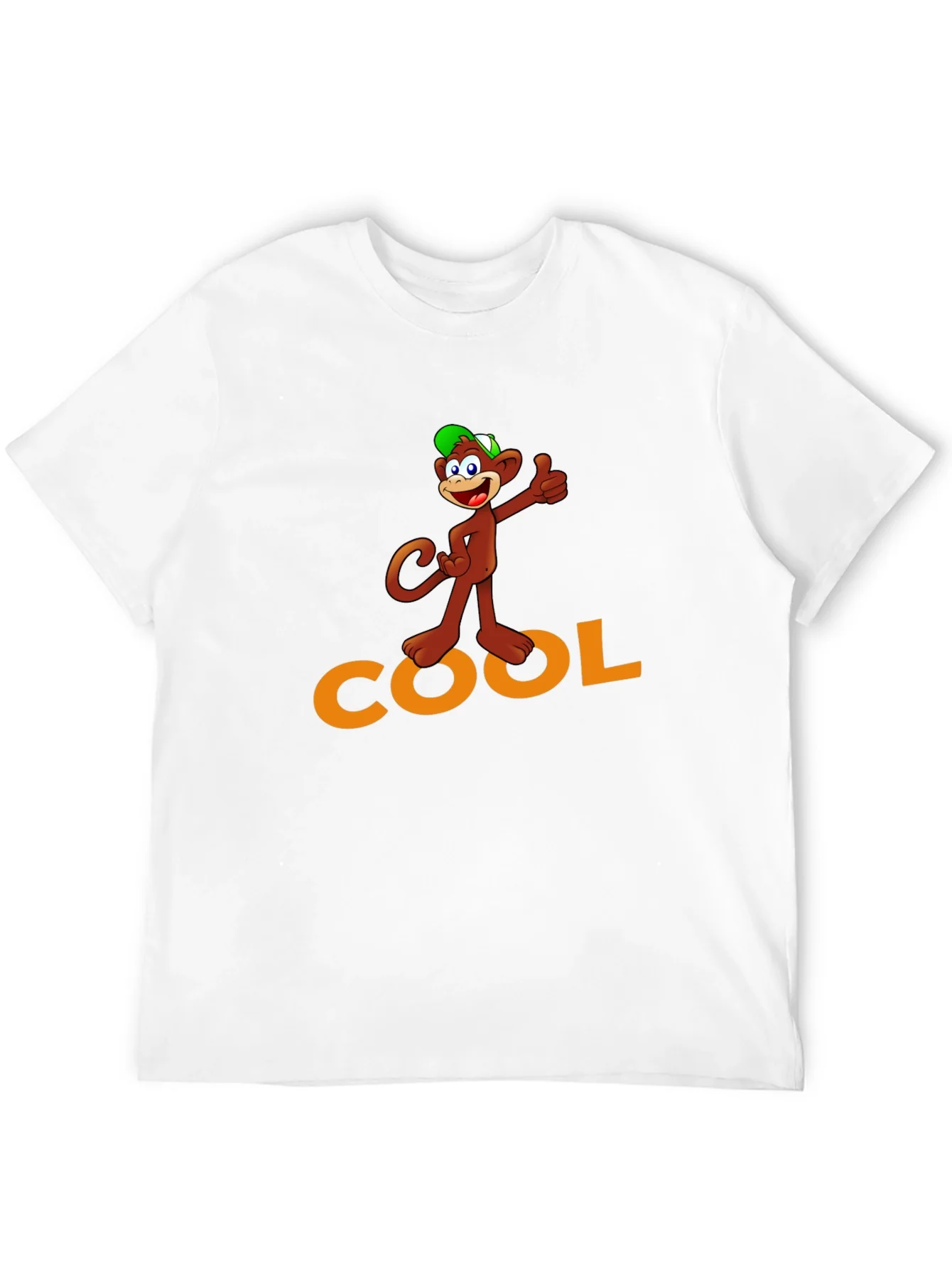 Camiseta Negra con Dise?o de Mono Cool