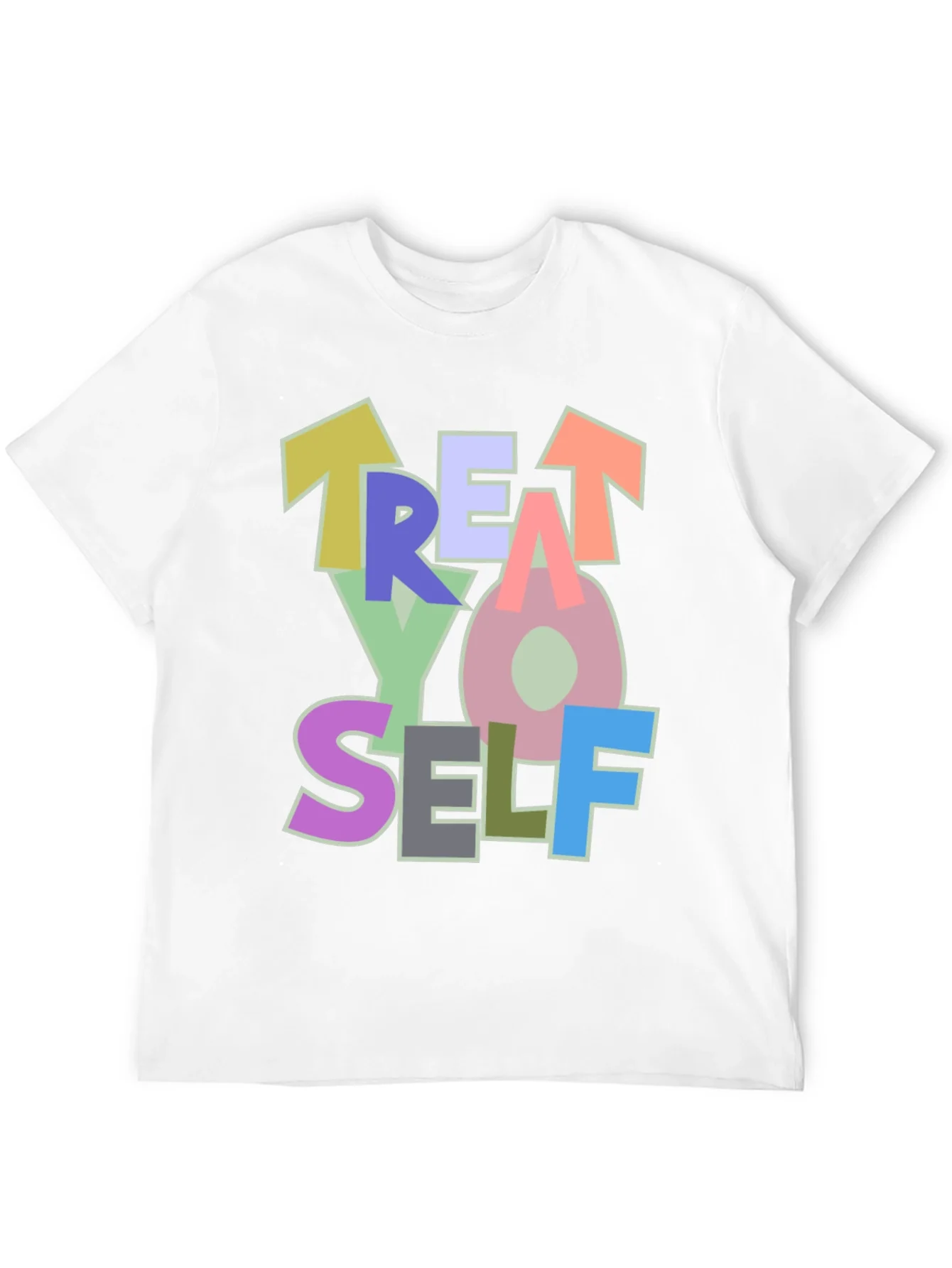 Camiseta Negra Treat Yo Self Estilo Casual