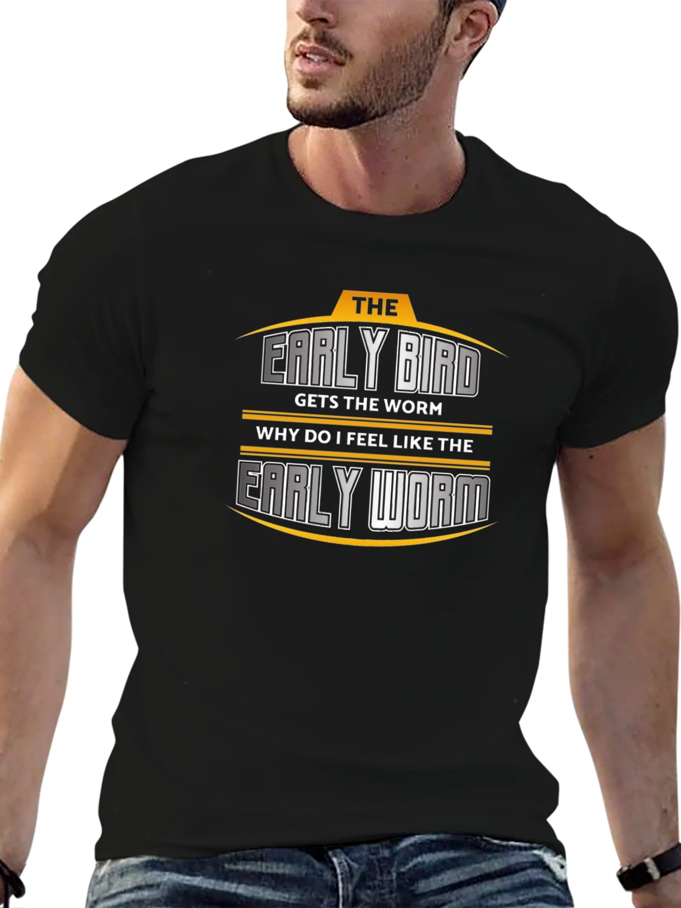 Rebbecca Early Bird vs. Early Worm Graphic T-Shirt