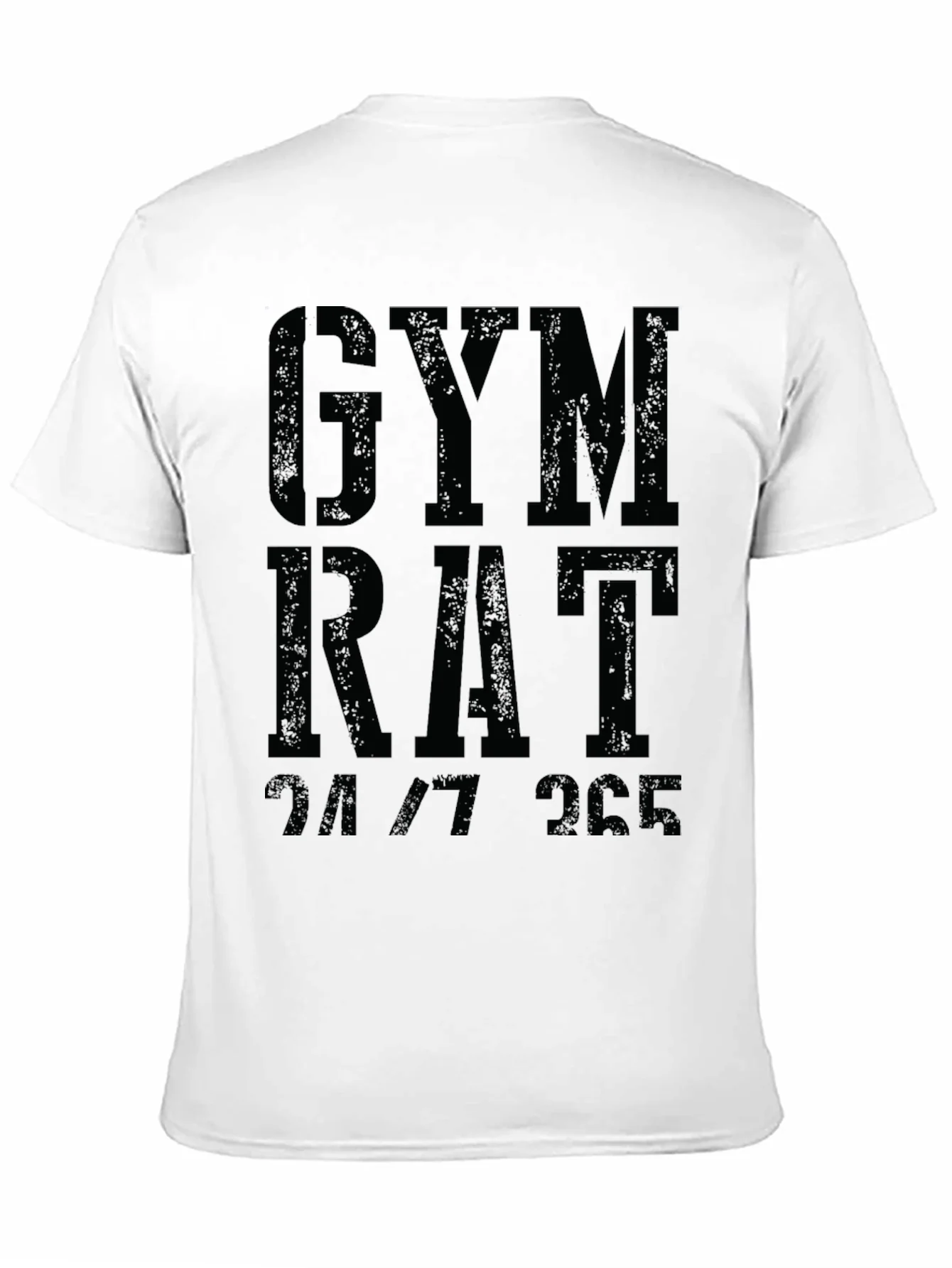Camiseta Negra Gym Rat 24/7 para Entusiastas del Fitness