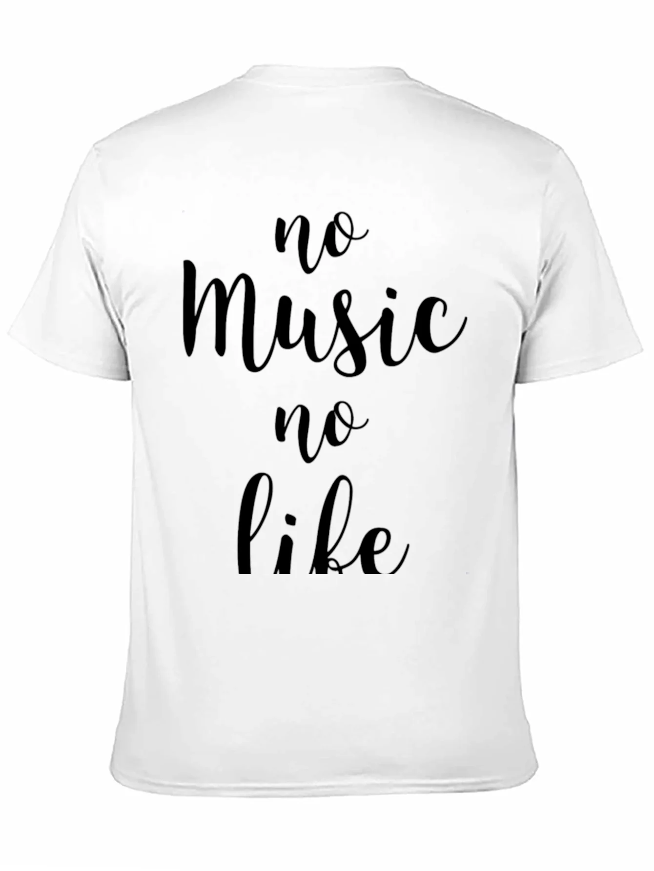Camiseta Negra Hombre No Music No Life
