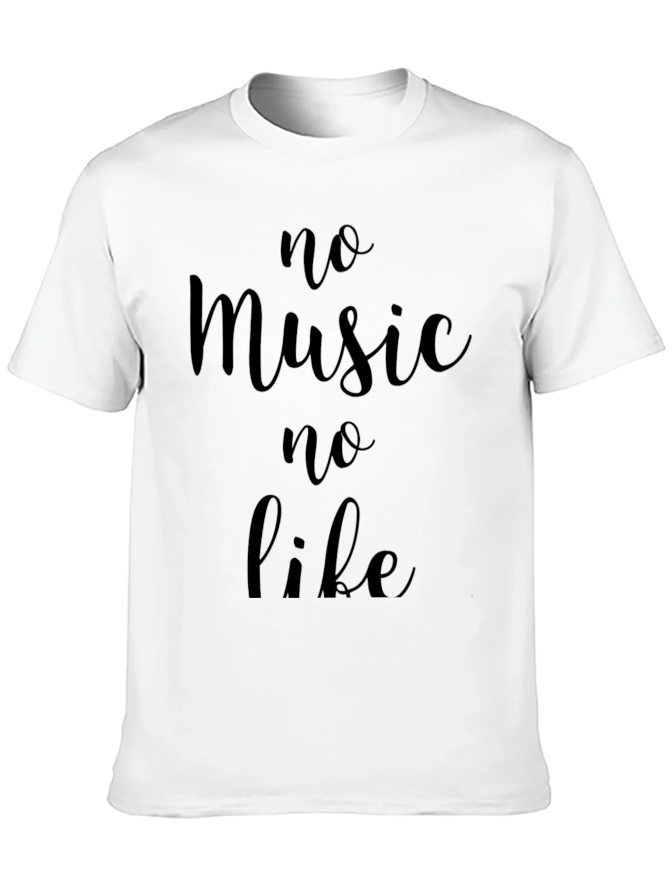 Camiseta Negra Hombre No Music No Life